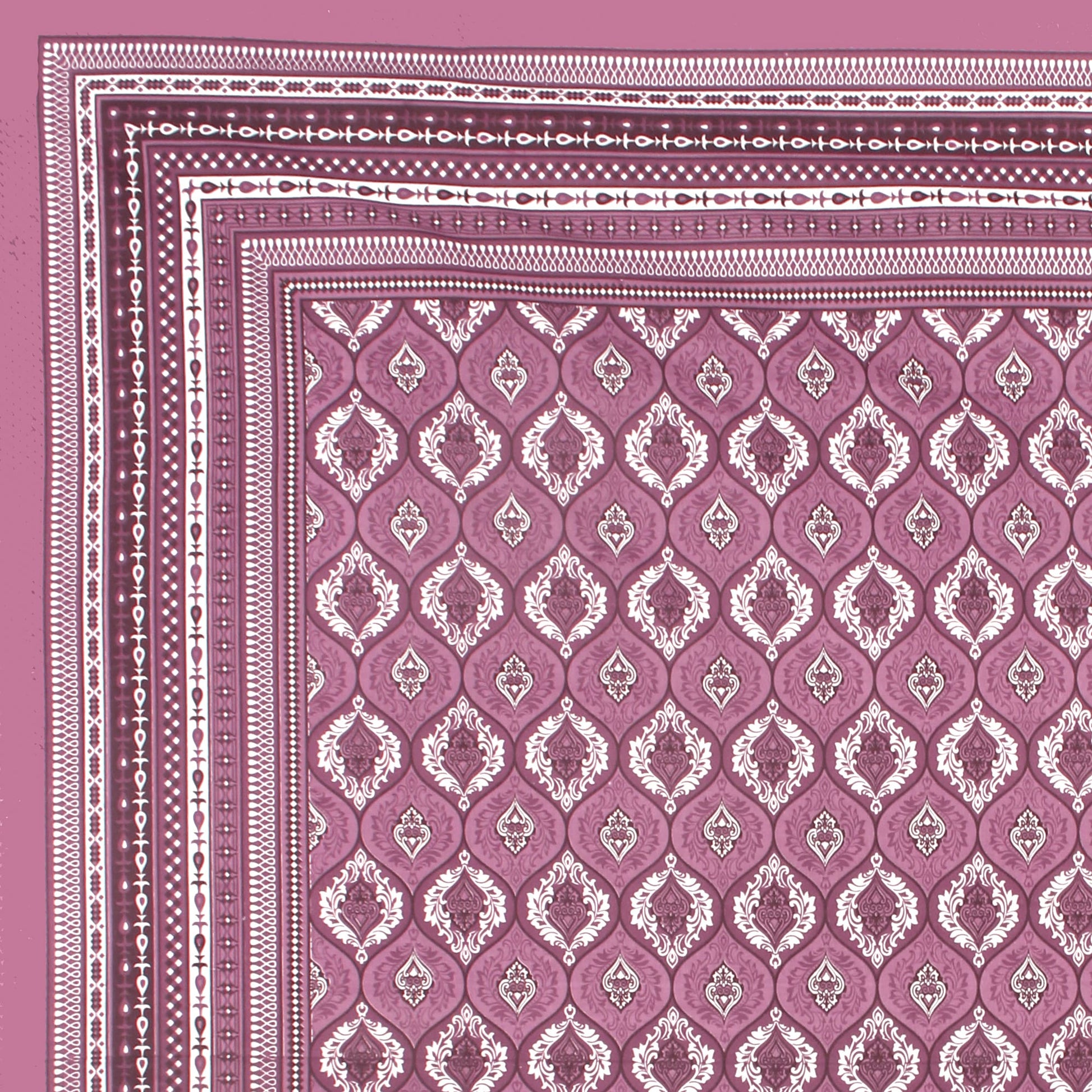 Cotton Double Jaipuri Prints Flat Bedsheet  With 2 Pillow Cover