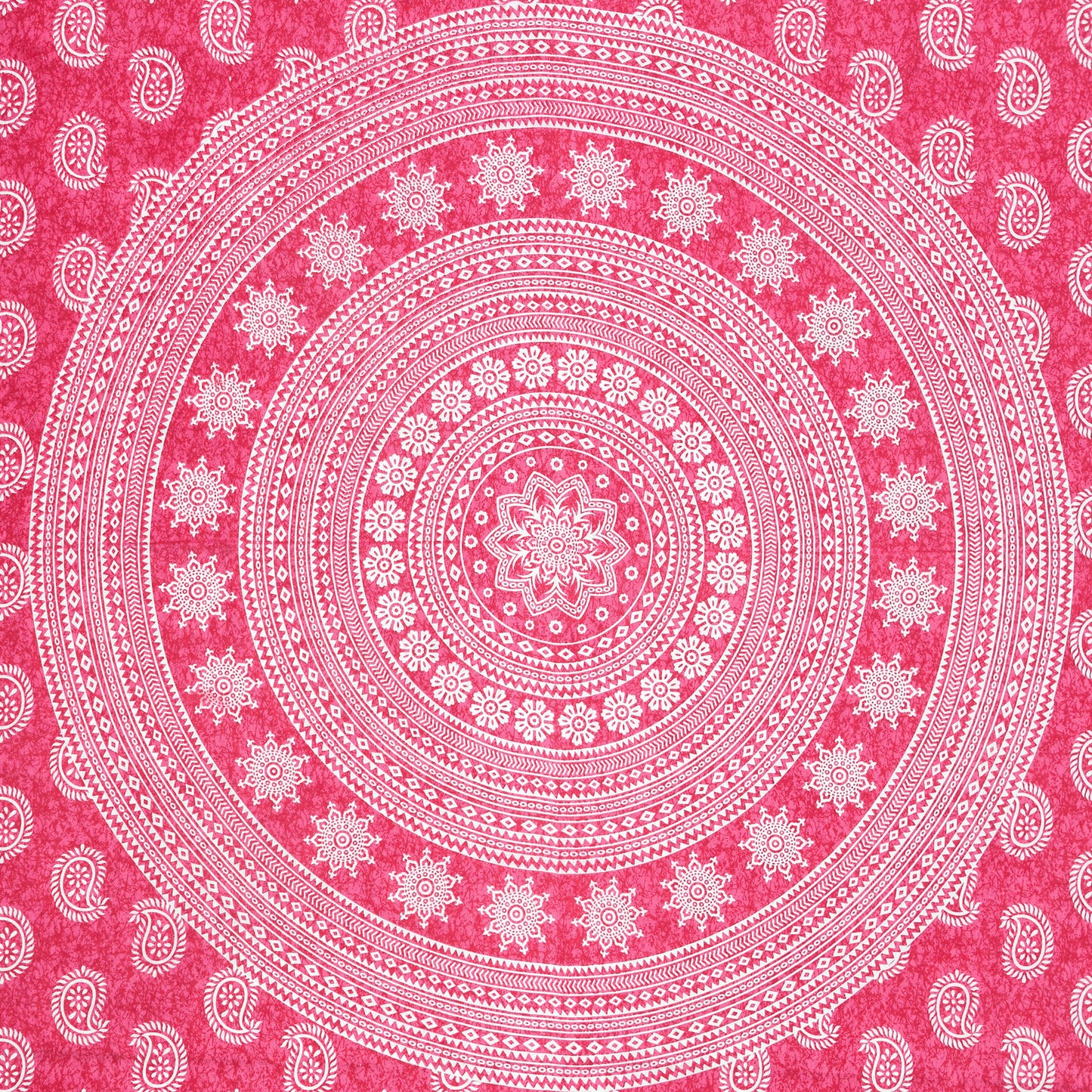 Cotton Double Jaipuri Prints Flat Bedsheet  With 2 Pillow Cover