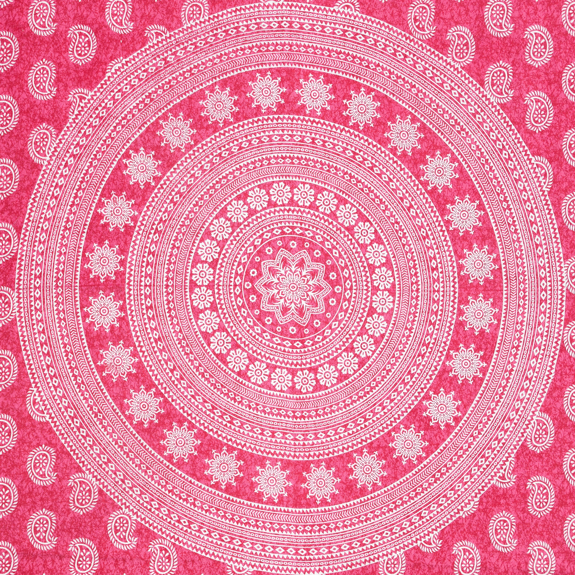 Cotton Double Jaipuri Prints Flat Bedsheet  With 2 Pillow Cover