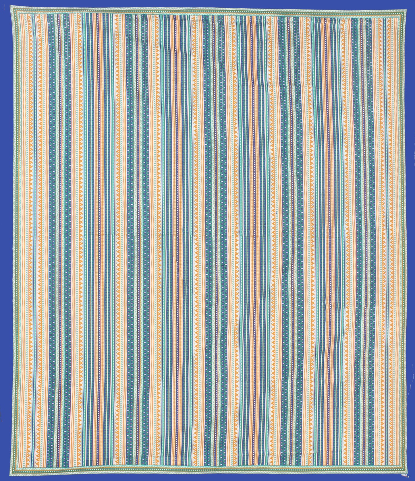 Cotton Double Jaipuri Prints Flat Bedsheet  With 2 Pillow Cover