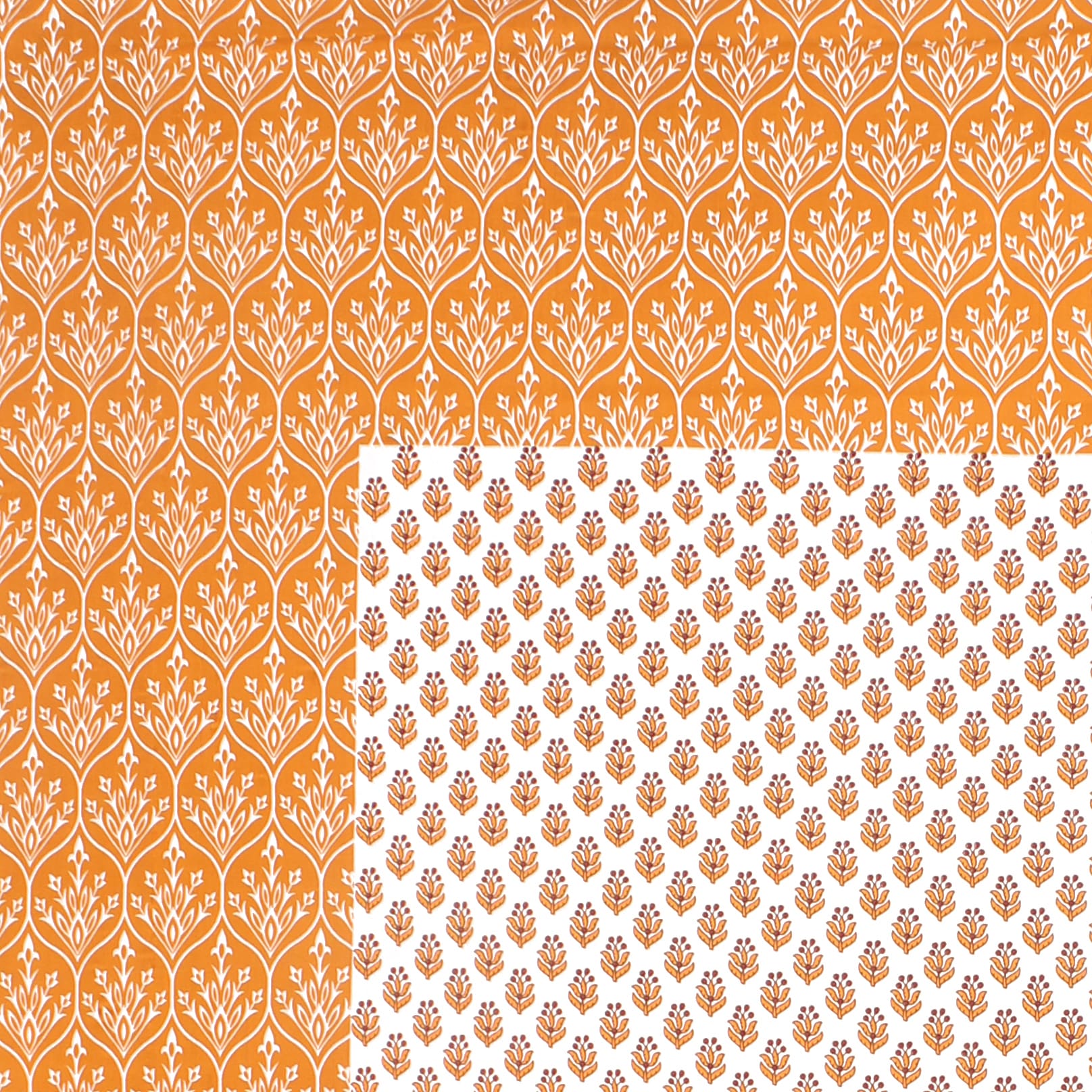 Cotton Double Jaipuri Prints Flat Bedsheet  With 2 Pillow Cover