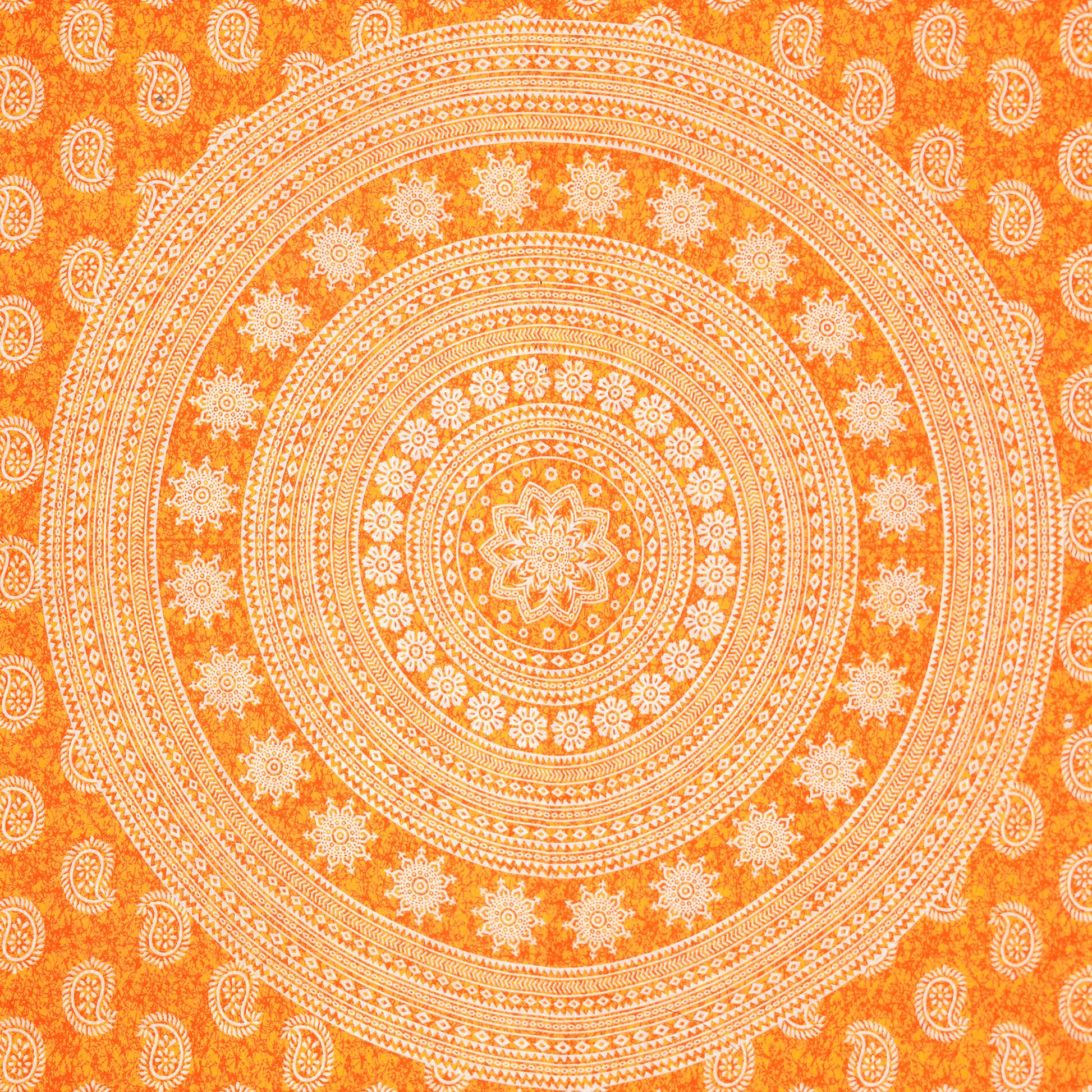 Cotton Double Jaipuri Prints Flat Bedsheet  With 2 Pillow Cover