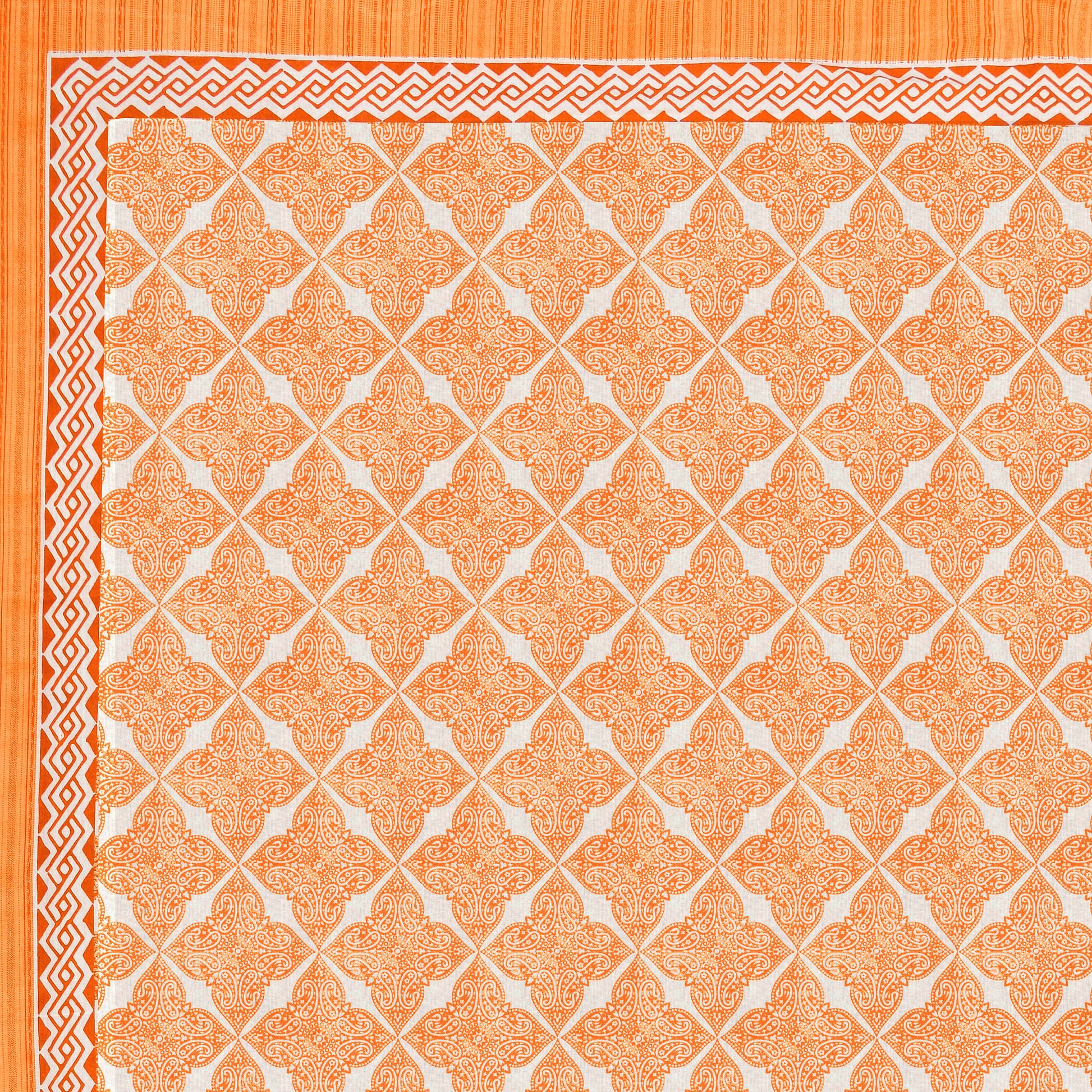 Cotton Double Jaipuri Prints Flat Bedsheet  With 2 Pillow Cover