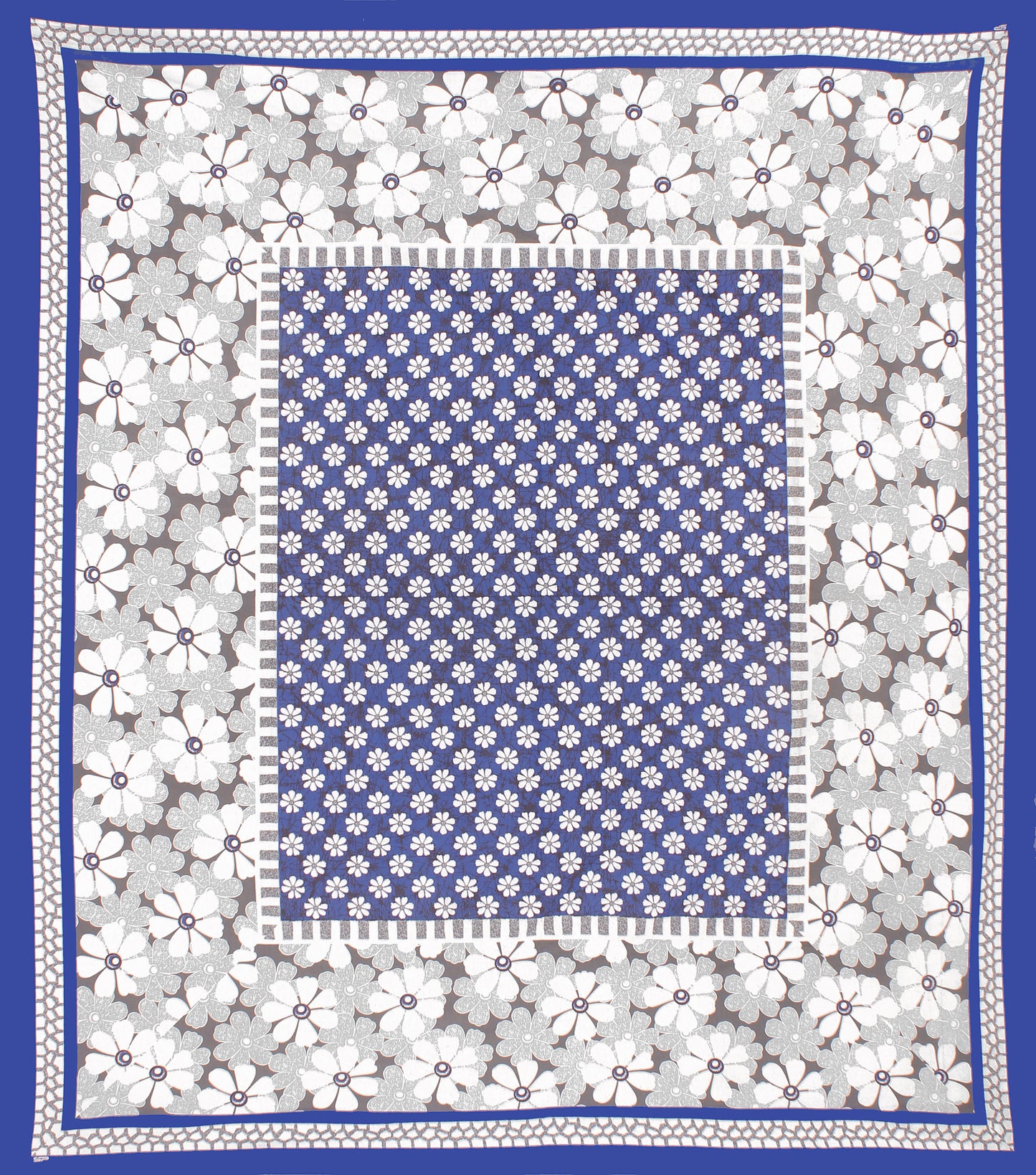 Cotton Double Jaipuri Prints Flat Bedsheet  With 2 Pillow Cover