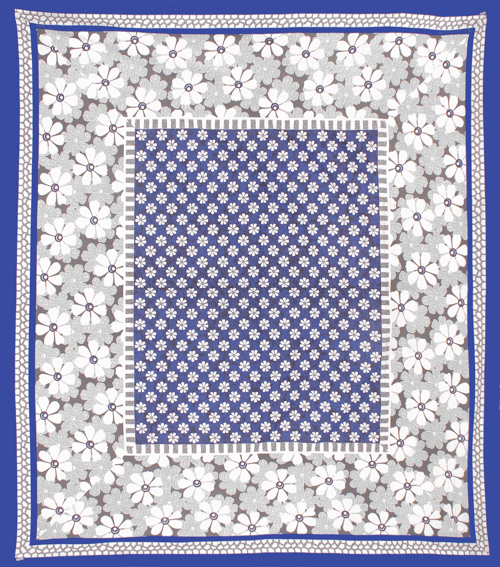 Cotton Double Jaipuri Prints Flat Bedsheet  With 2 Pillow Cover