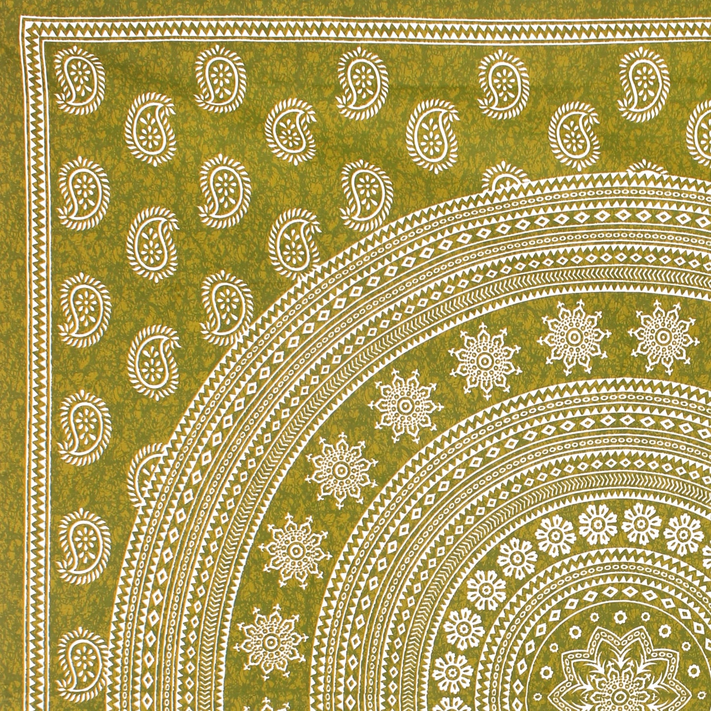 Cotton Double Jaipuri Prints Flat Bedsheet  With 2 Pillow Cover
