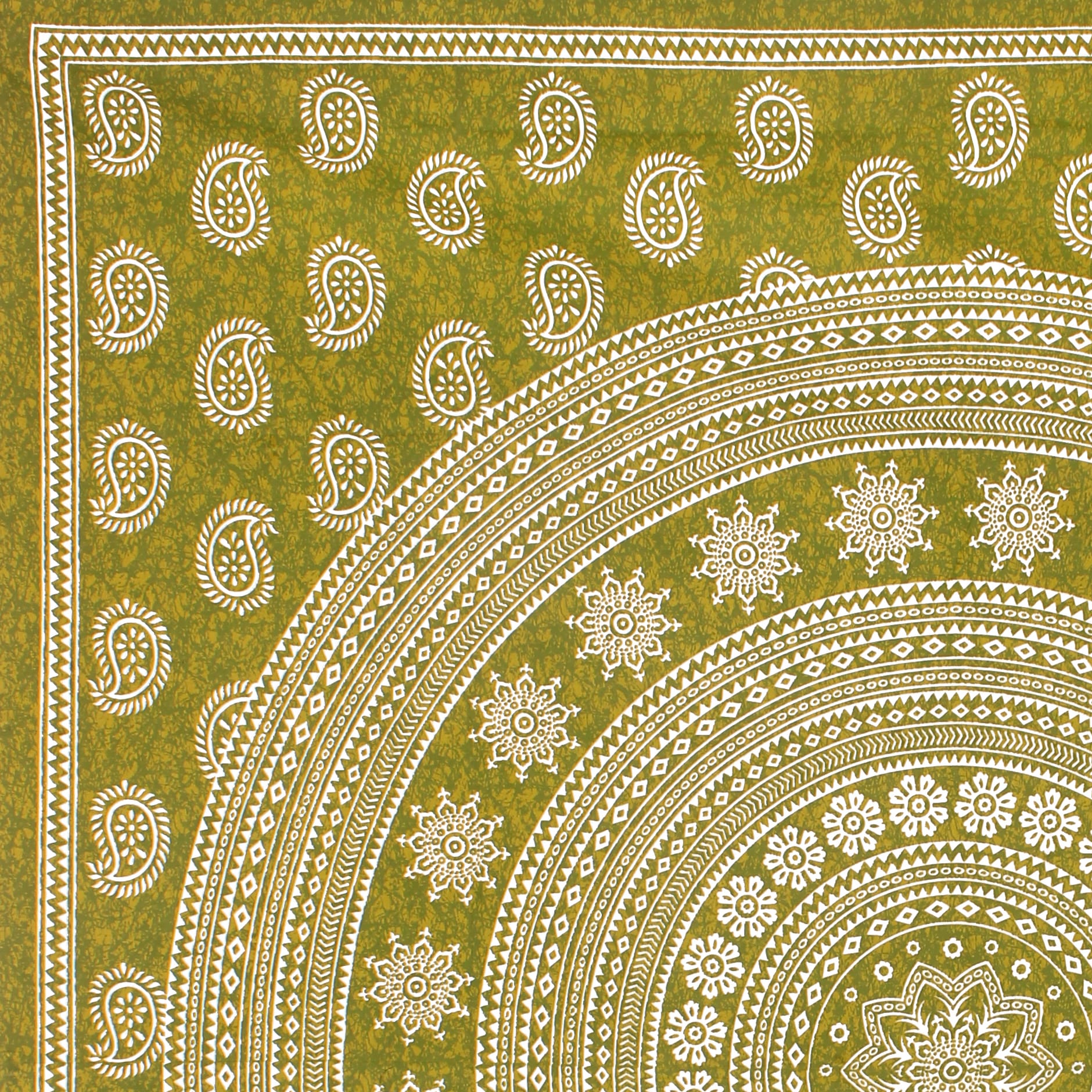 Cotton Double Jaipuri Prints Flat Bedsheet  With 2 Pillow Cover