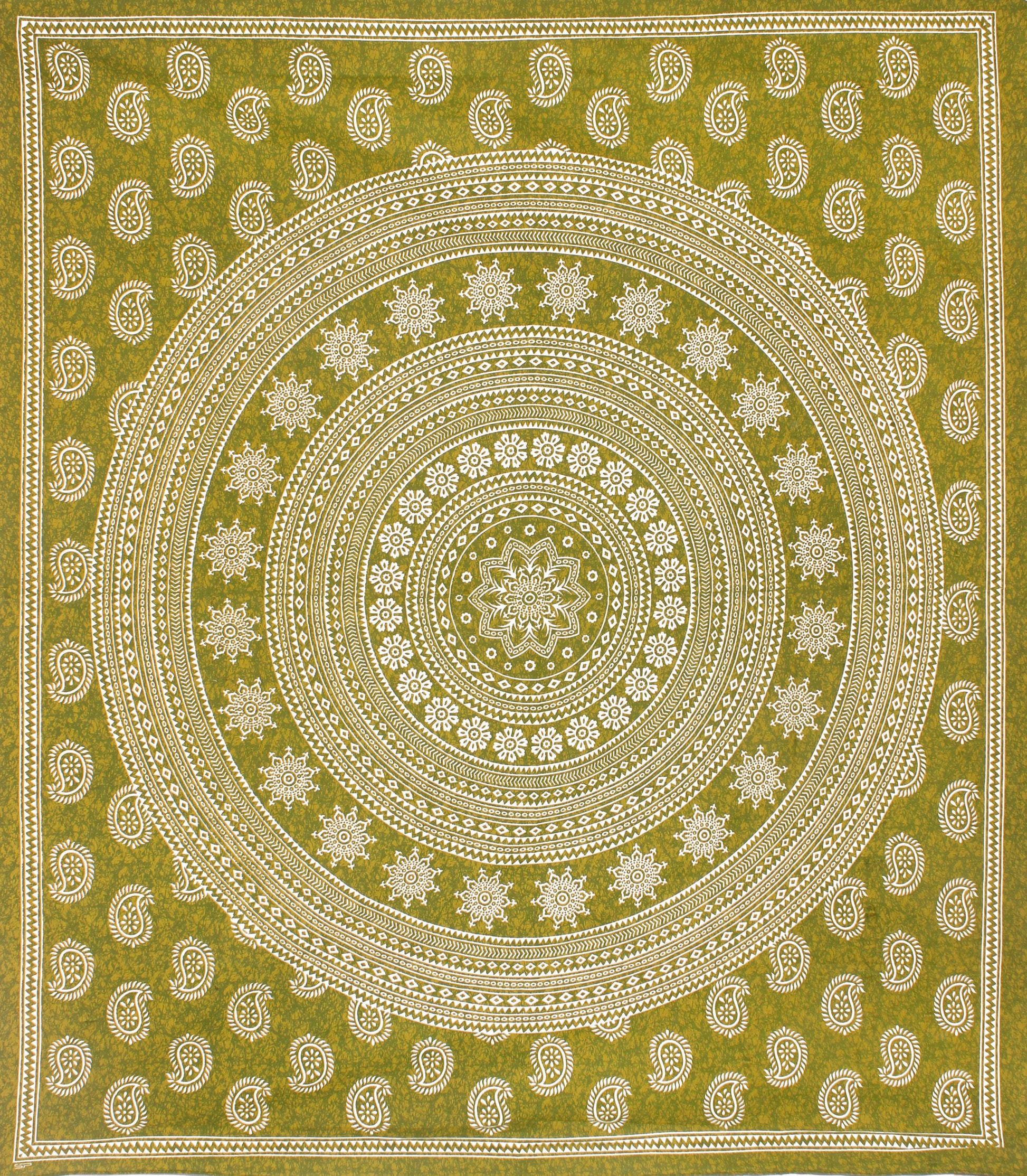 Cotton Double Jaipuri Prints Flat Bedsheet  With 2 Pillow Cover