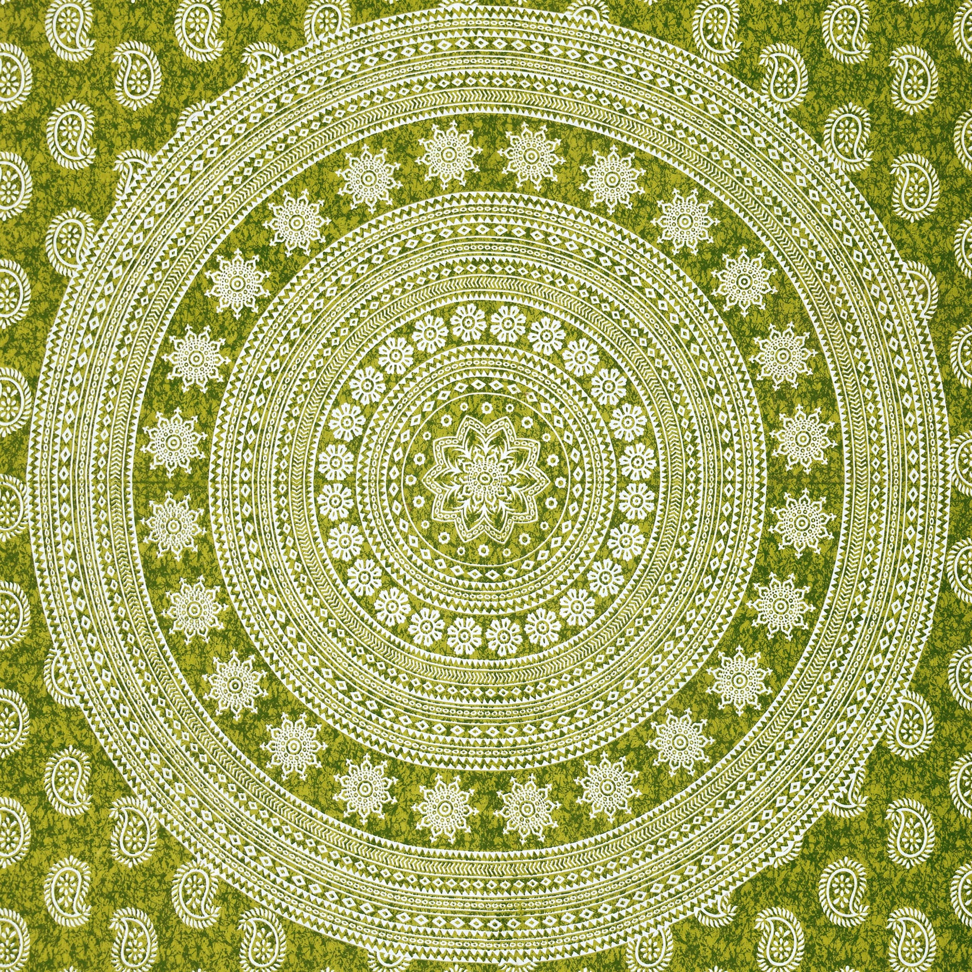 Cotton Double Jaipuri Prints Flat Bedsheet  With 2 Pillow Cover