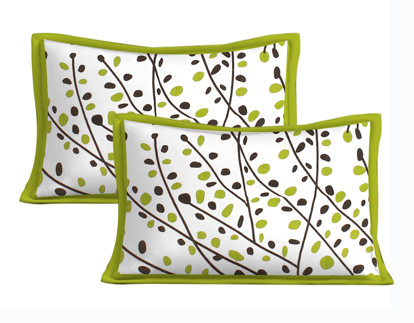 Cotton Double Jaipuri Prints Flat Bedsheet  With 2 Pillow Cover