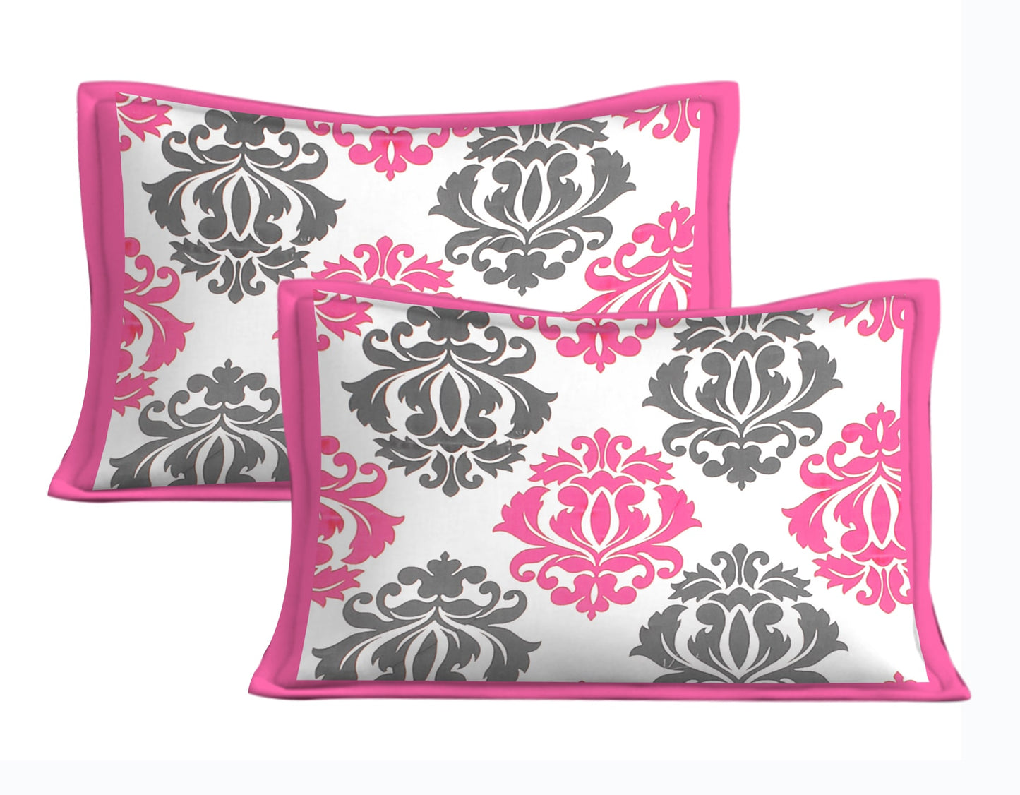Cotton Double Jaipuri Prints Flat Bedsheet  With 2 Pillow Cover
