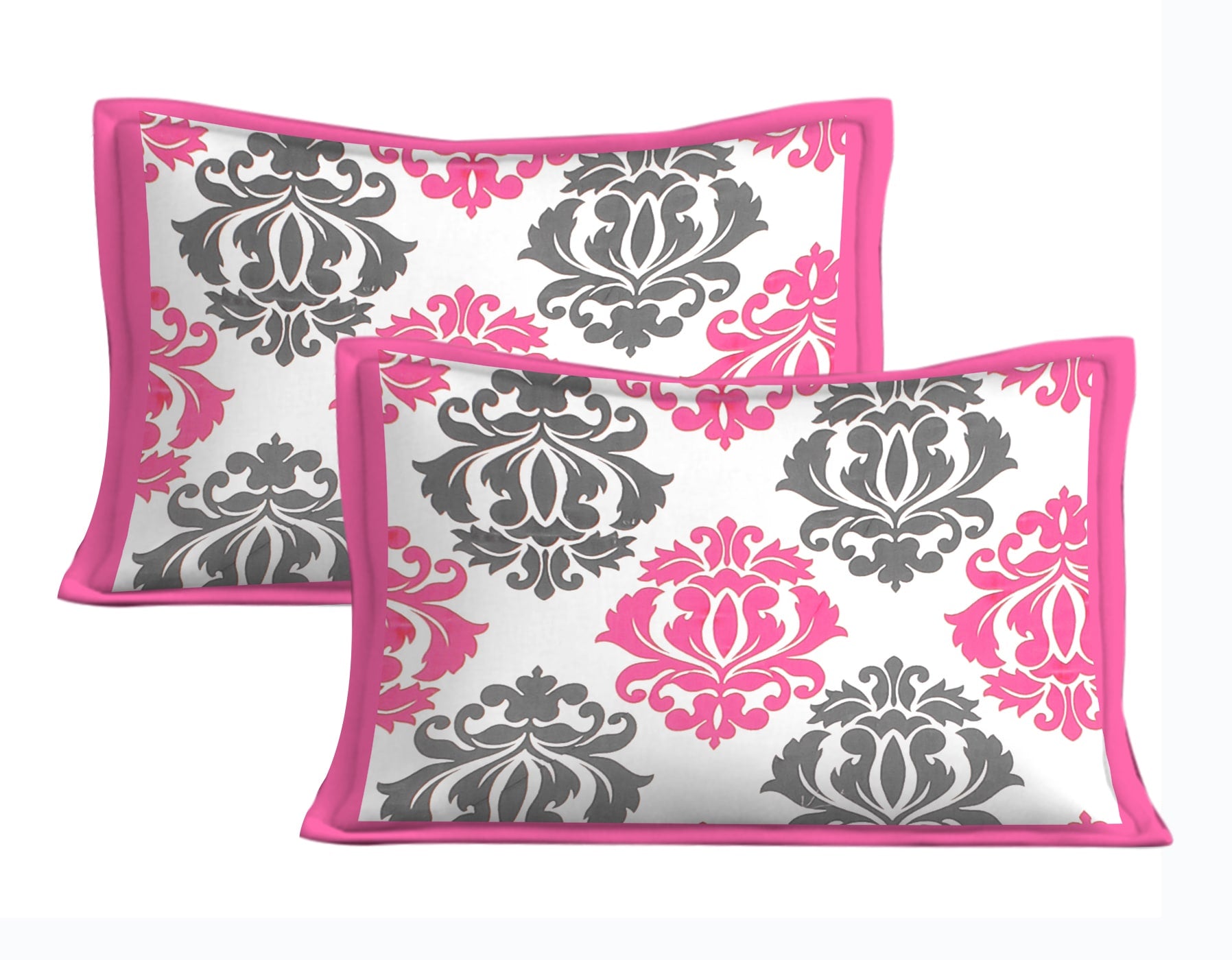 Cotton Double Jaipuri Prints Flat Bedsheet  With 2 Pillow Cover