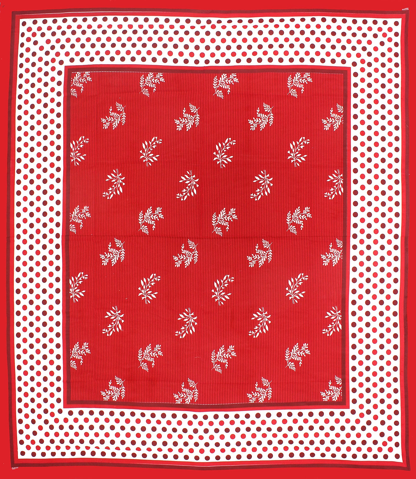 Cotton Double Jaipuri Prints Flat Bedsheet  (Pack of 1, RED)