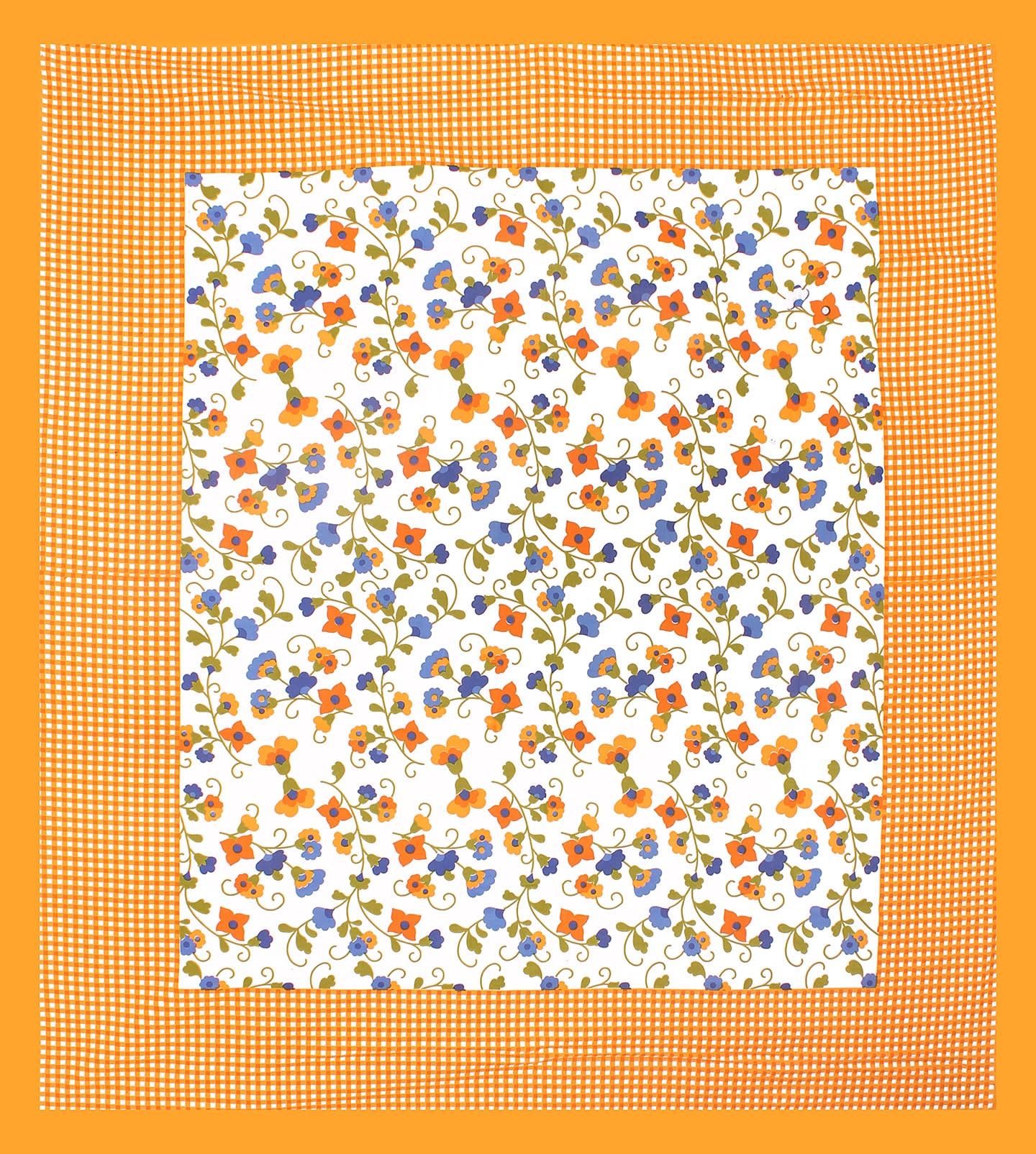 Cotton Double Floral Bedsheet  ( Yellow)