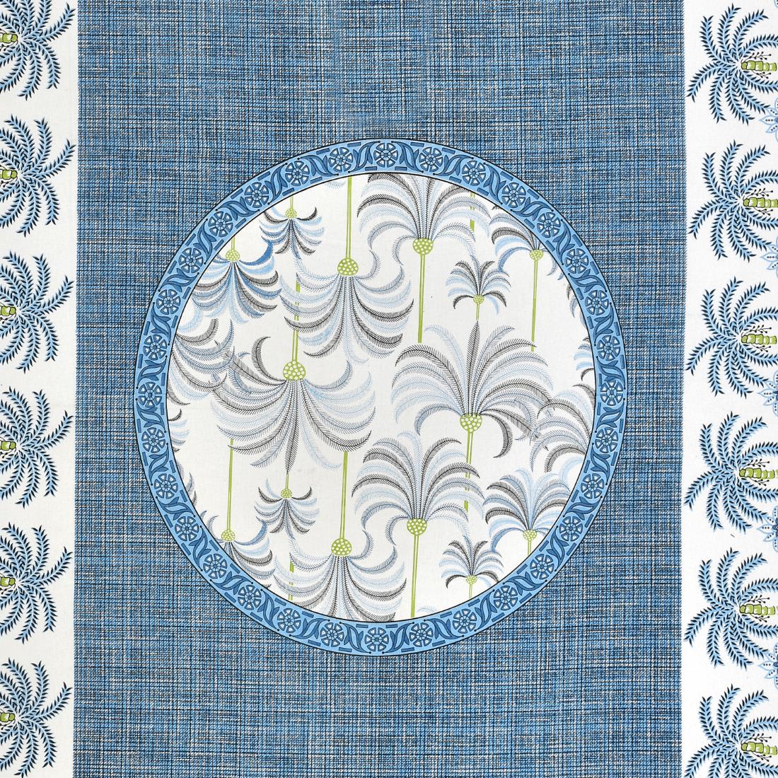 Cotton Jaipuri Diwan Size  Bedsheet With 2 Zipper Pillow Cover (Size 70*100)