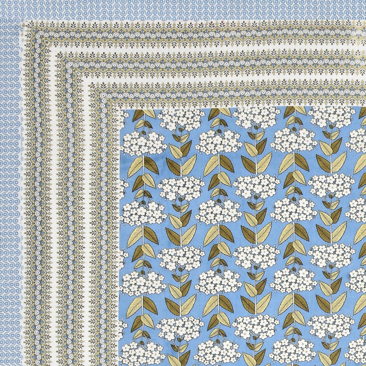 Cotton Jaipuri Diwan Size  Bedsheet With 2 Zipper Pillow Cover (Size 70*100)