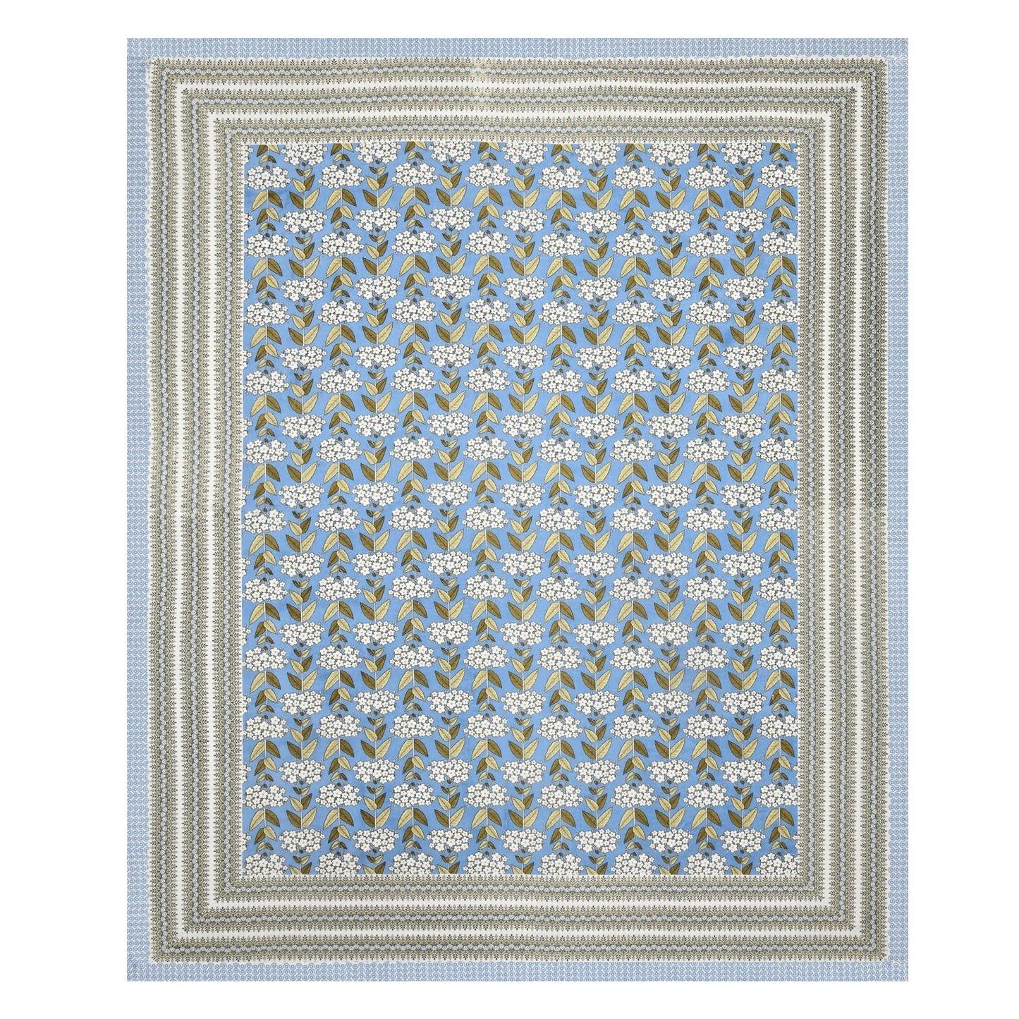 Cotton Jaipuri Diwan Size  Bedsheet With 2 Zipper Pillow Cover (Size 70*100)