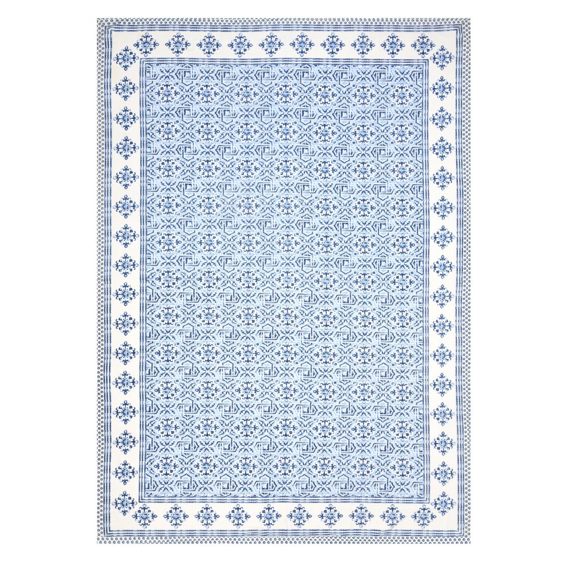 Cotton Jaipuri Diwan Size  Bedsheet With 2 Zipper Pillow Cover (Size 70*100)