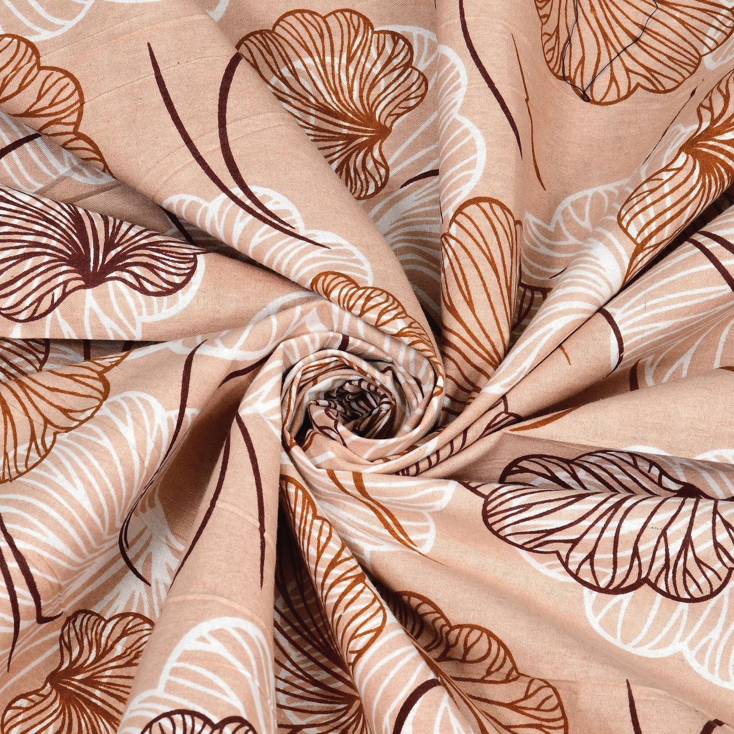 Cotton Jaipuri Diwan Size  Bedsheet With 2 Zipper Pillow Cover (Size 70*100)