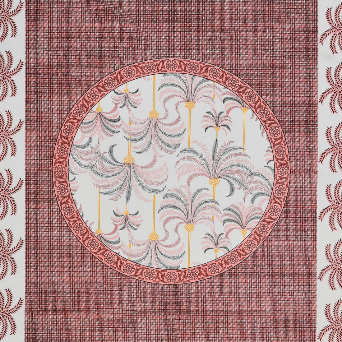 Cotton Jaipuri Diwan Size  Bedsheet With 2 Zipper Pillow Cover (Size 70*100)