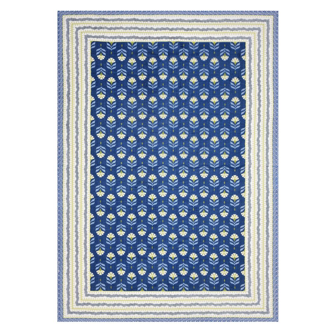 Cotton Jaipuri Diwan Size  Bedsheet With 2 Zipper Pillow Cover (Size 70*100)