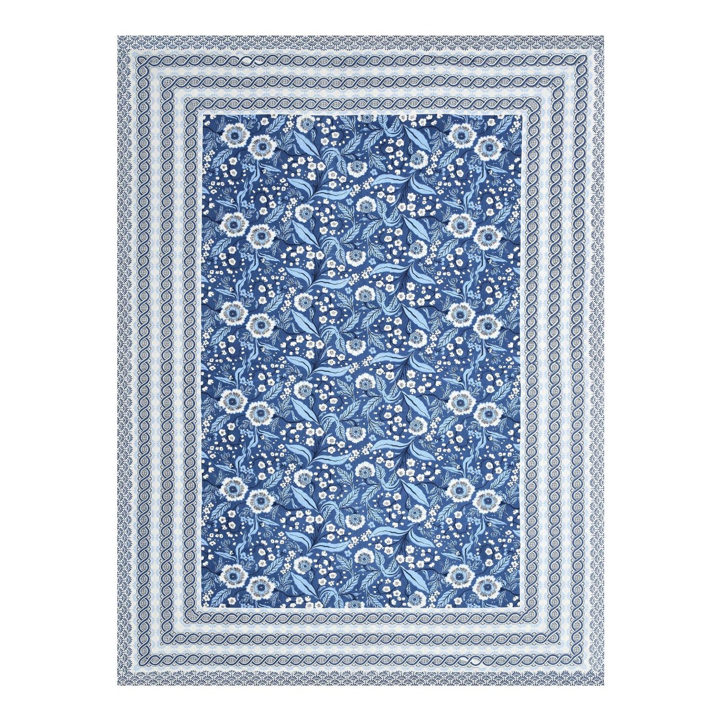 Cotton Jaipuri Diwan Size  Bedsheet With 2 Zipper Pillow Cover (Size 70*100)