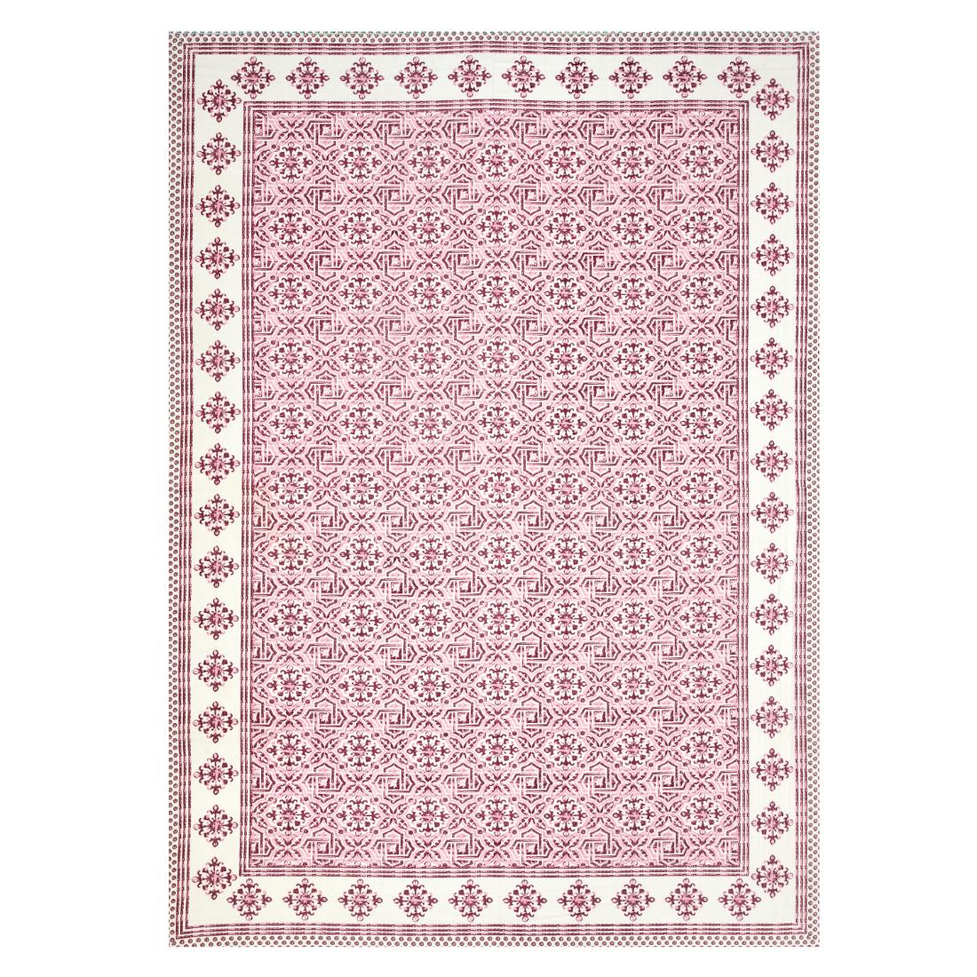 Cotton Jaipuri Diwan Size  Bedsheet With 2 Zipper Pillow Cover (Size 70*100)