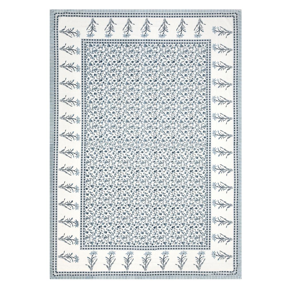 Cotton Jaipuri Diwan Size  Bedsheet With 2 Zipper Pillow Cover (Size 70*100)