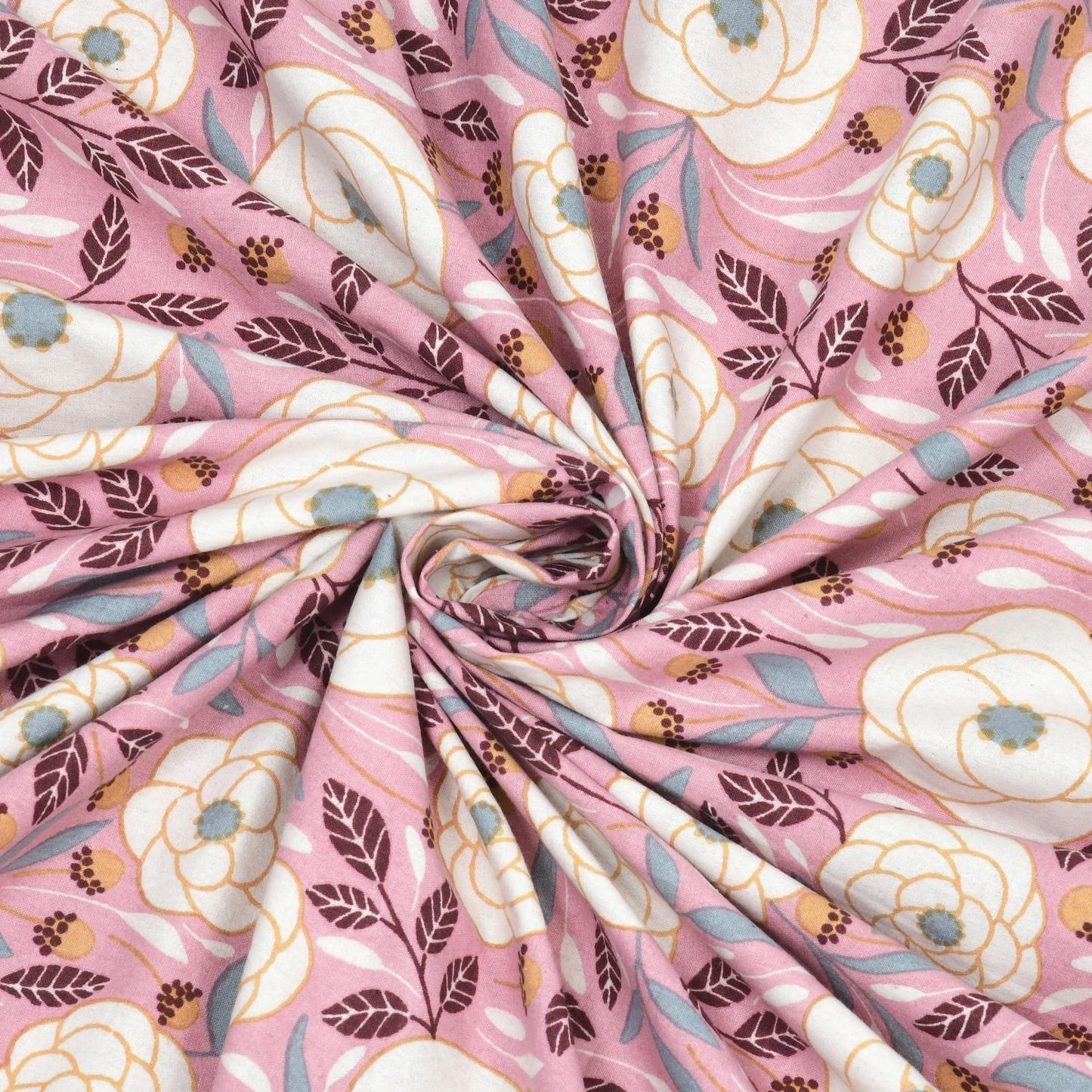 Cotton Jaipuri Diwan Size  Bedsheet With 2 Zipper Pillow Cover (Size 70*100)
