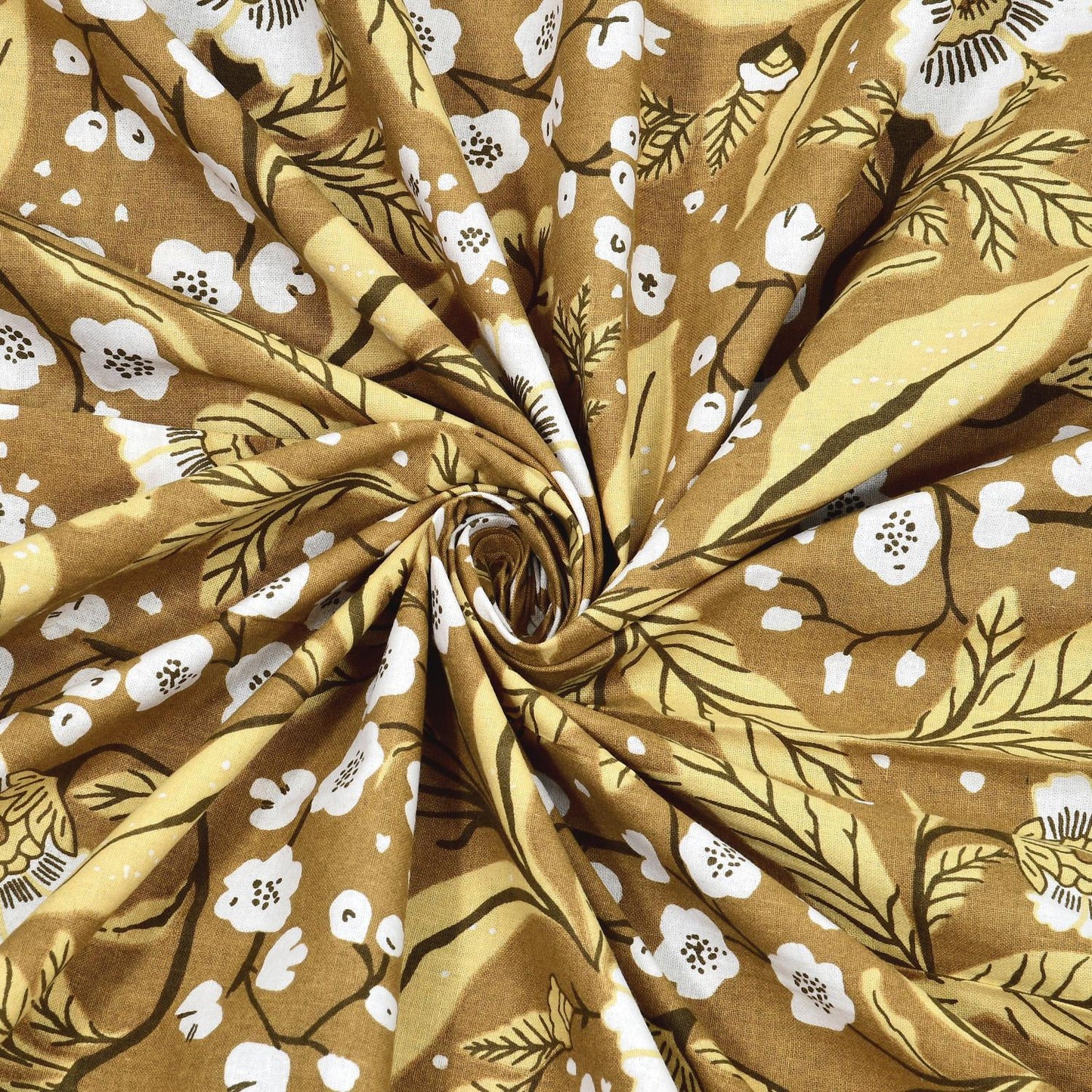Cotton Jaipuri Diwan Size  Bedsheet With 2 Zipper Pillow Cover (Size 70*100)