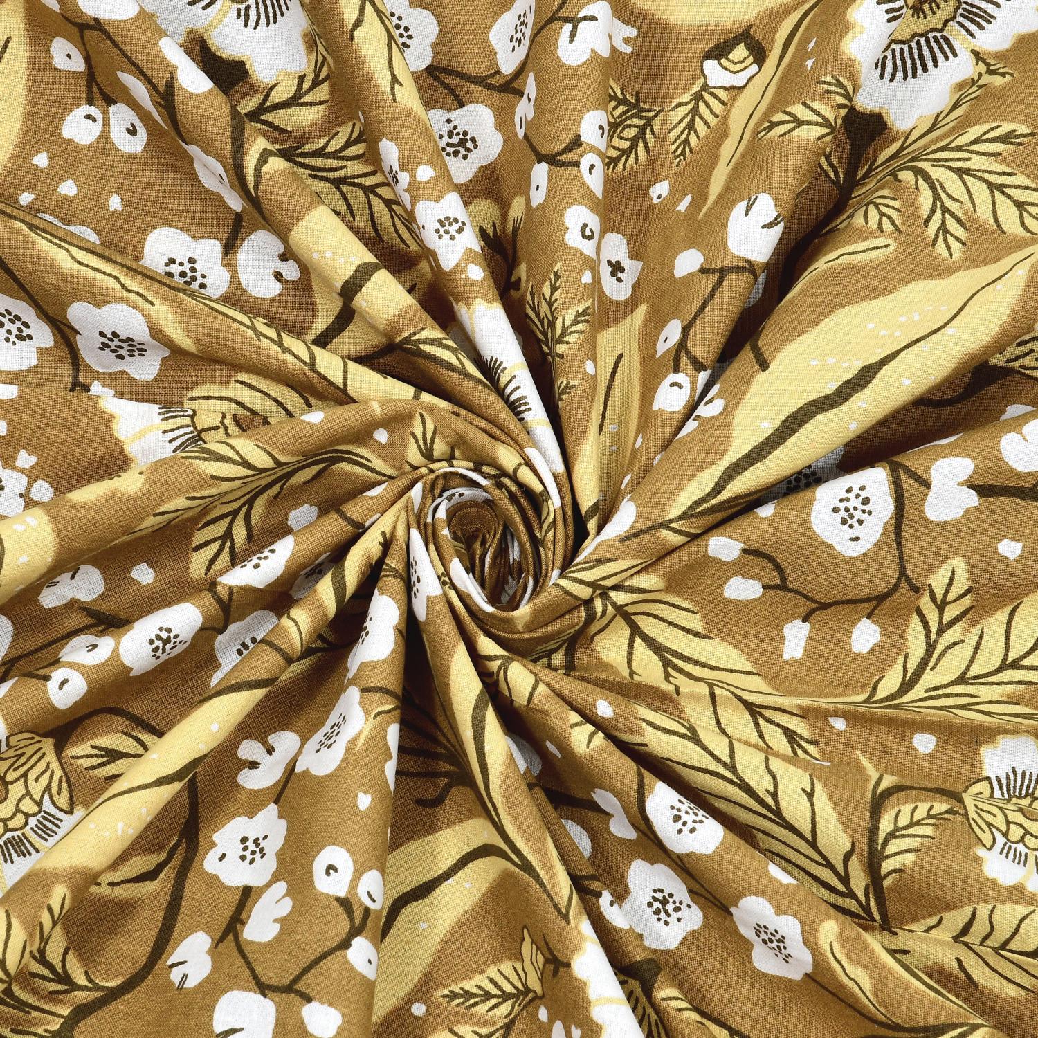 Cotton Jaipuri Diwan Size  Bedsheet With 2 Zipper Pillow Cover (Size 70*100)