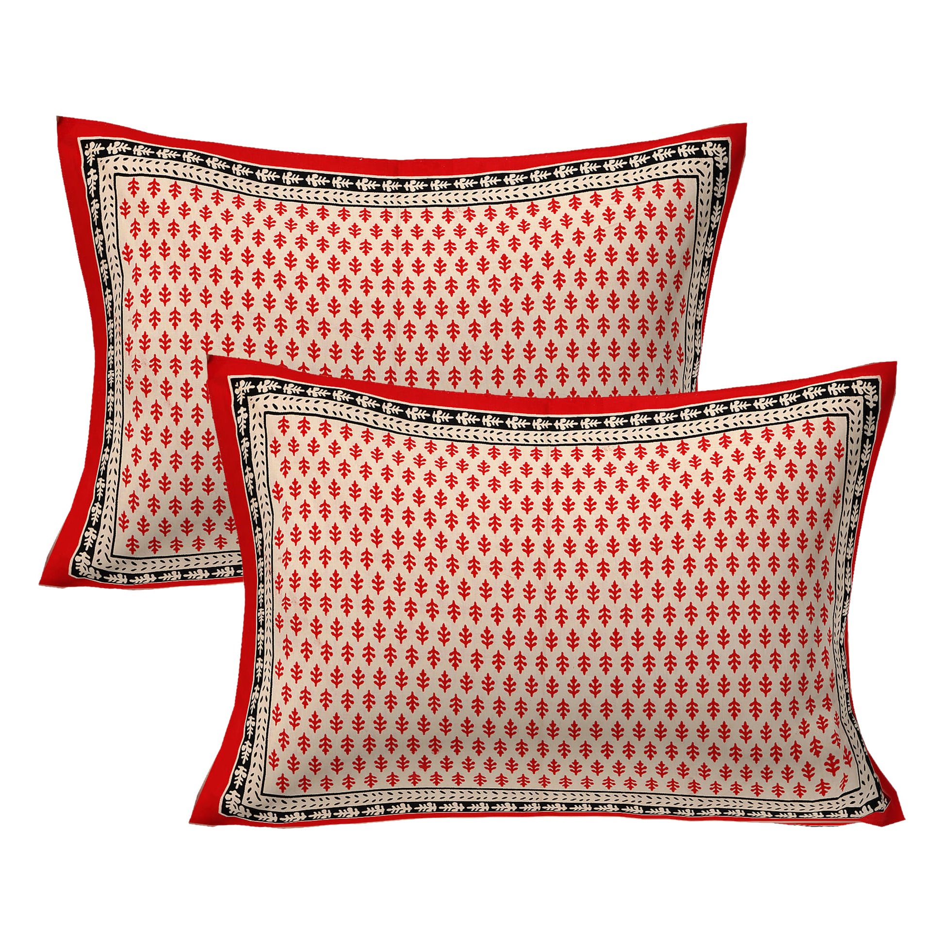 Cotton King Jaipuri Prints Flat Bedsheet (Pack of 1, Multicolor)