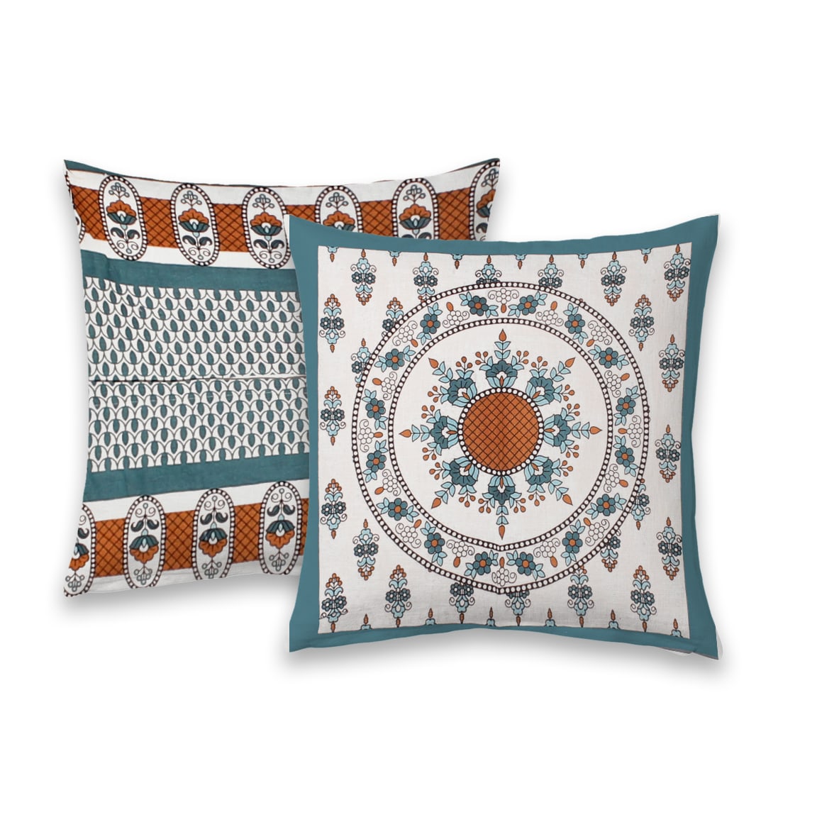 Diwan Set Cotton 6 Piece | Deewan Printed Bedsheet Sets for Living Room Hall (Set of 6Piece, 1-Bed Sheet | 2-Bolster Cover | 3-Cushion Cover