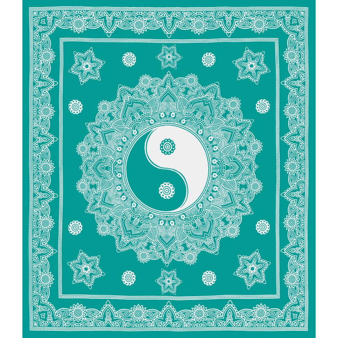 Flroal Mandala Printed Comfort Cotton Double Bed Sheet  with 2 Pillow Covers