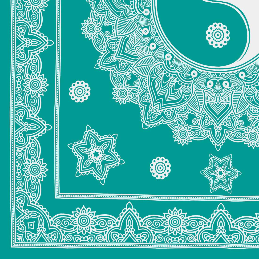 Flroal Mandala Printed Comfort Cotton Double Bed Sheet  with 2 Pillow Covers