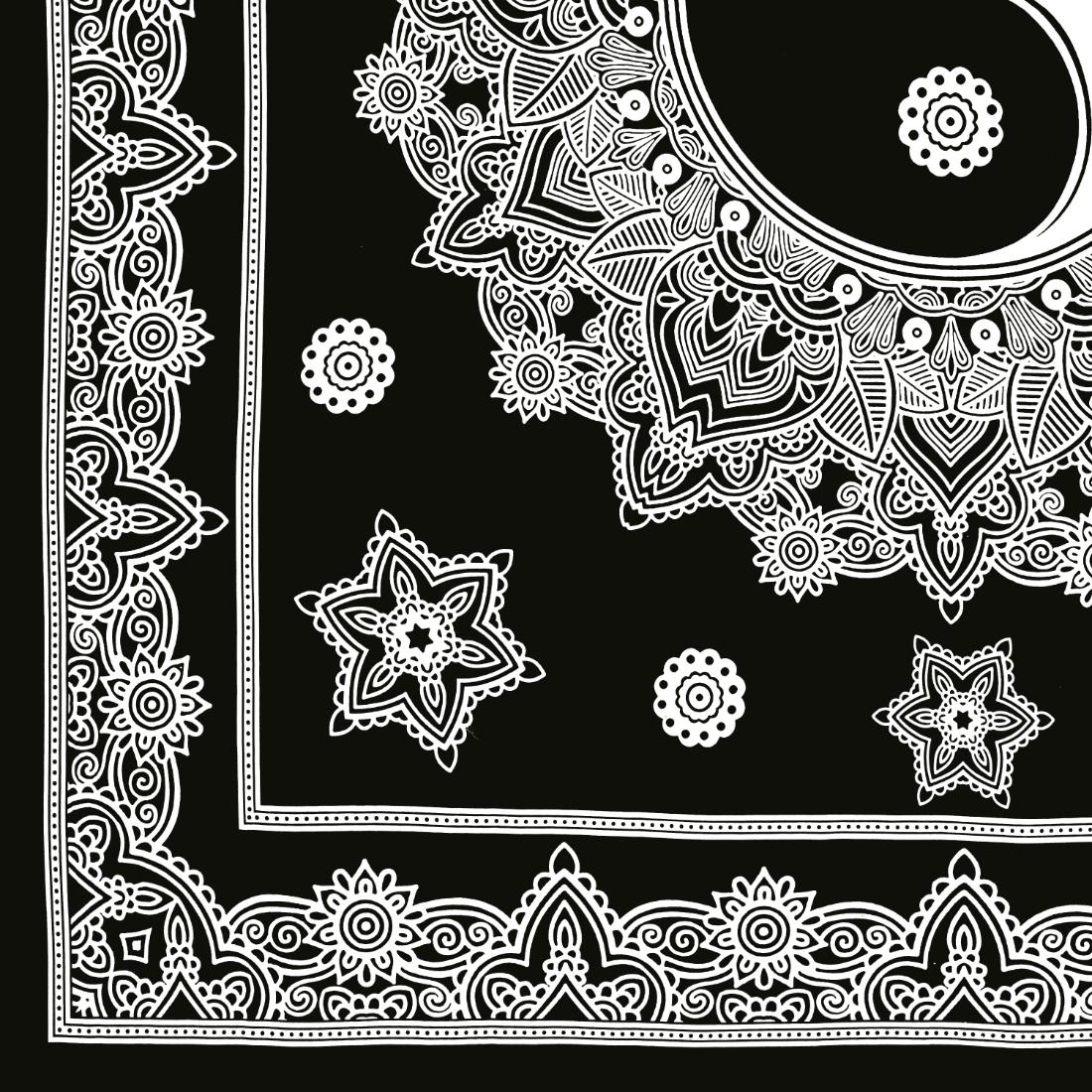 Flroal Mandala Printed Comfort Cotton Double Bed Sheet  with 2 Pillow Covers