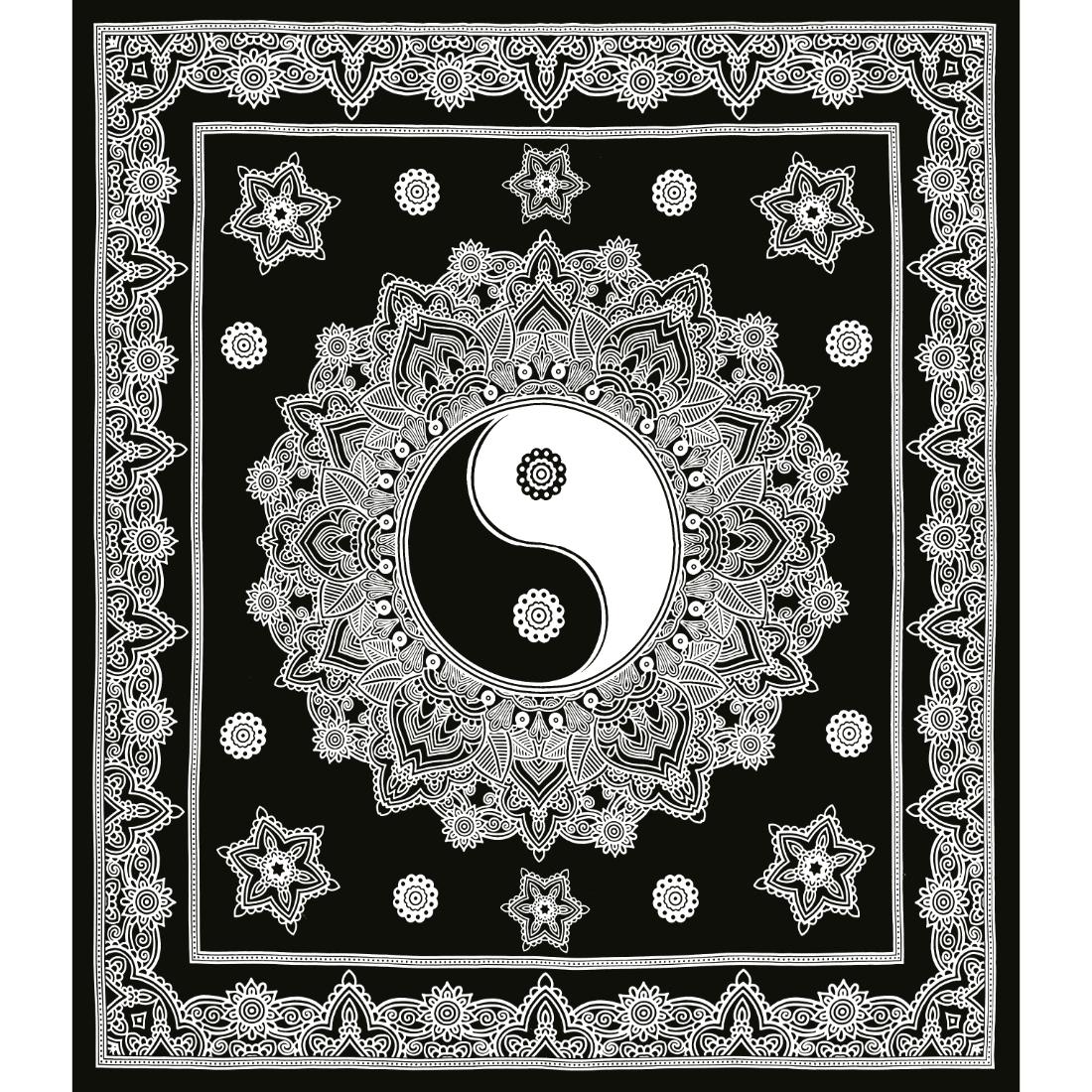 Flroal Mandala Printed Comfort Cotton Double Bed Sheet  with 2 Pillow Covers