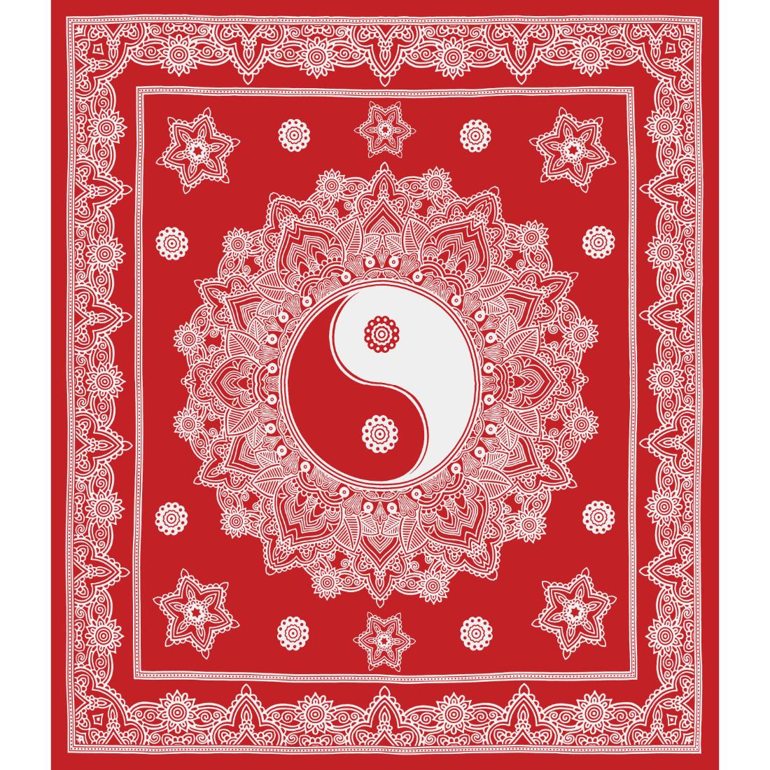 Flroal Mandala Printed Comfort Cotton Double Bed Sheet  with 2 Pillow Covers