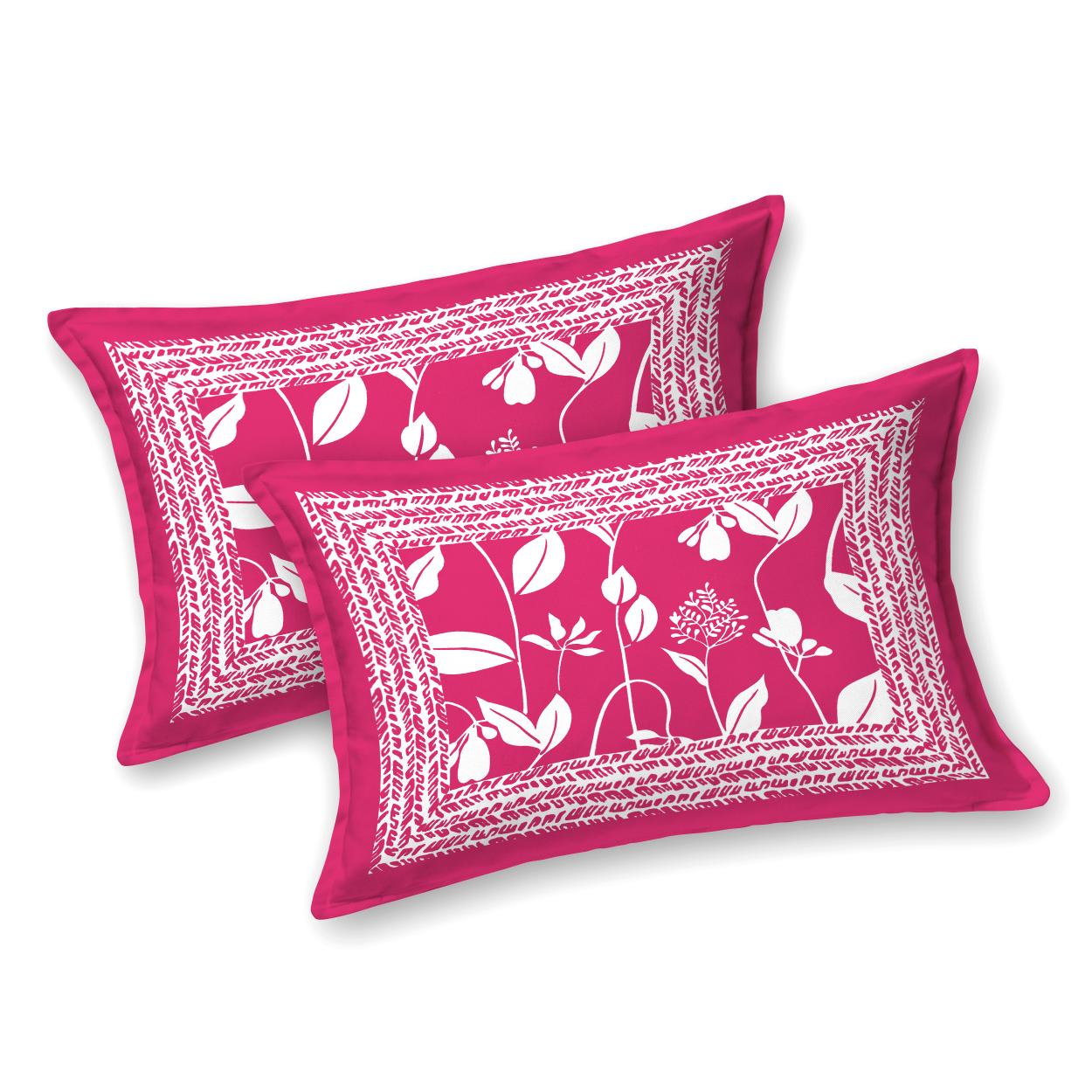 Jaipuri Prints Cotton Double Bedsheet with set of 2 Pillow Covers