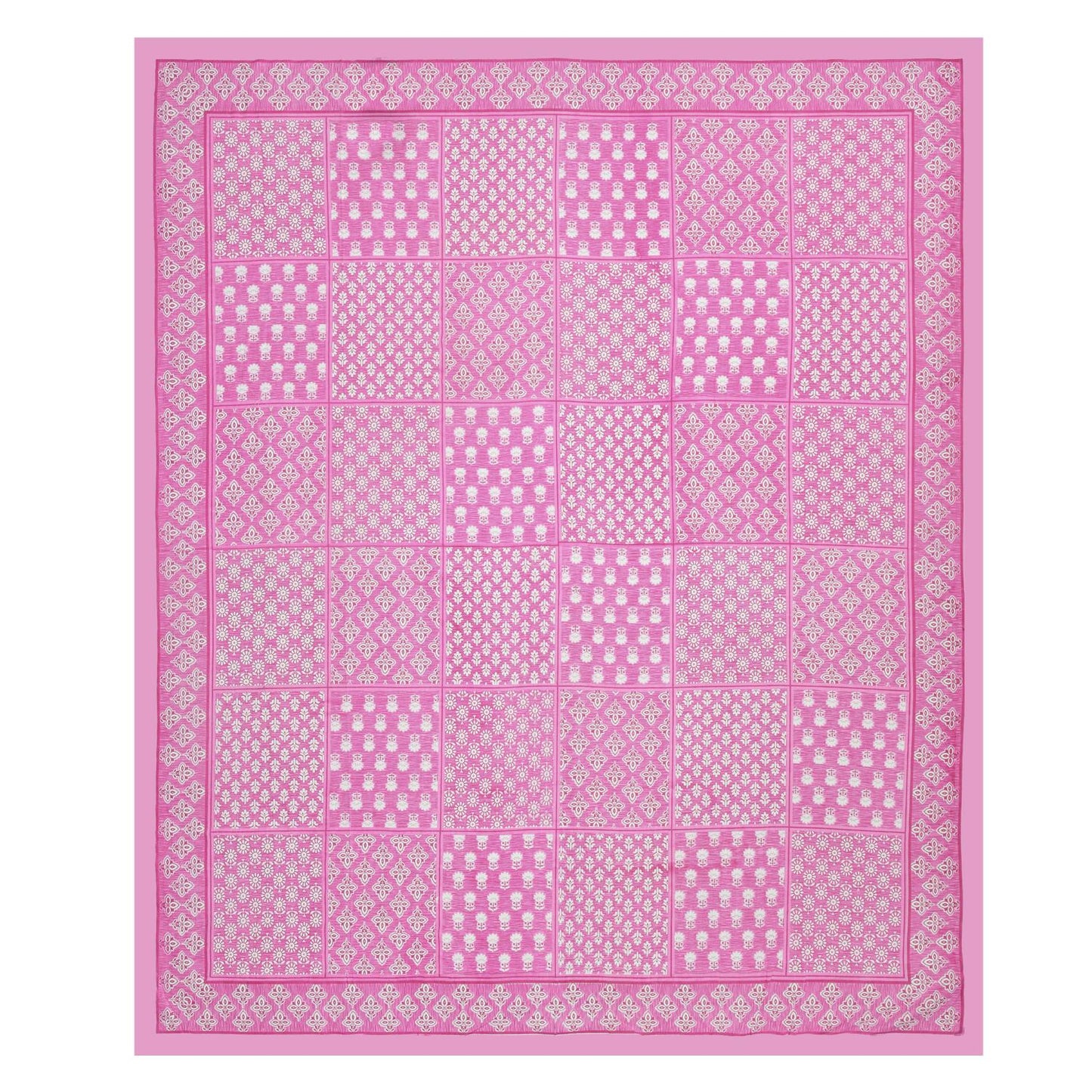 Jaipuri Prints Cotton Double Bedsheet with set of 2 Pillow Covers