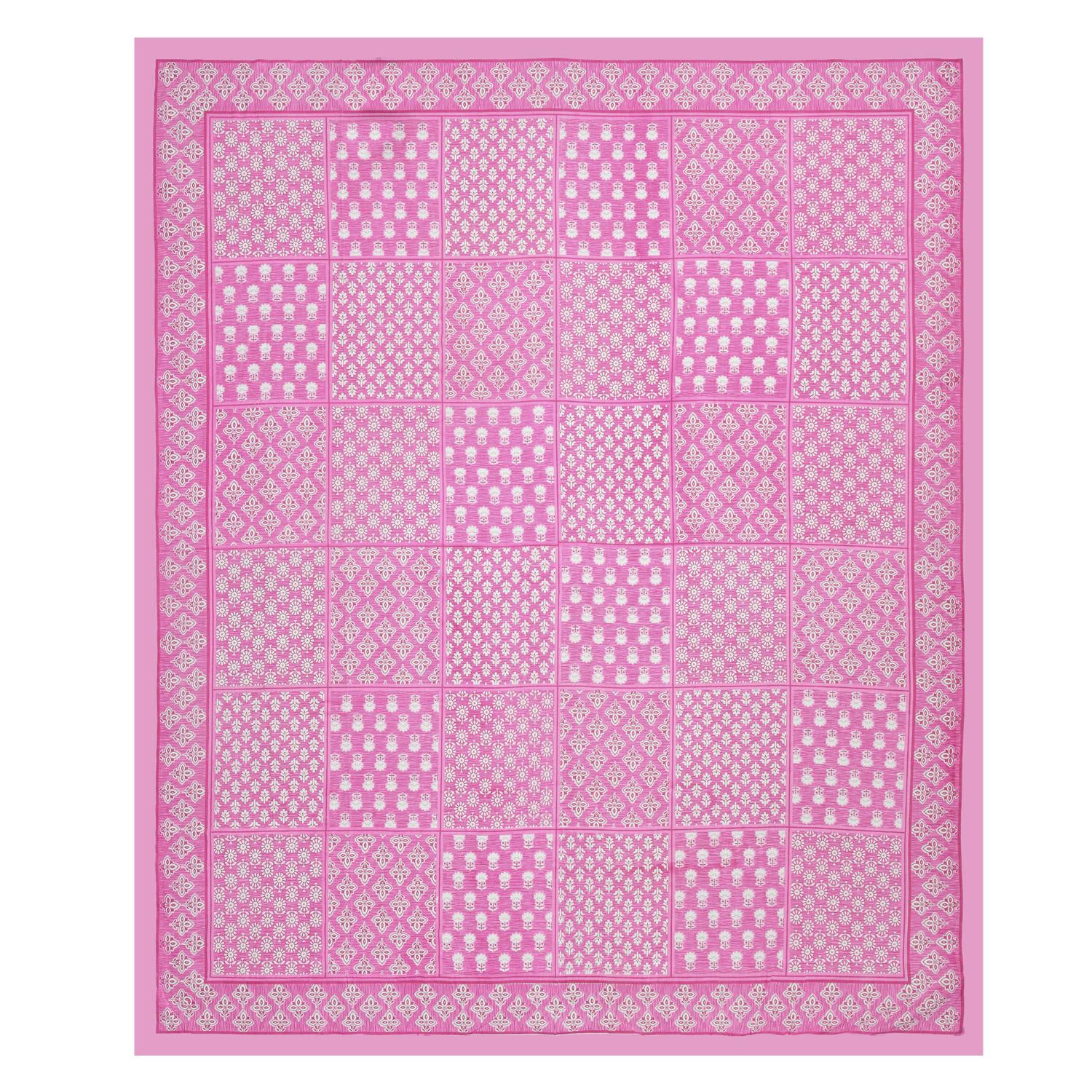 Jaipuri Prints Cotton Double Bedsheet with set of 2 Pillow Covers