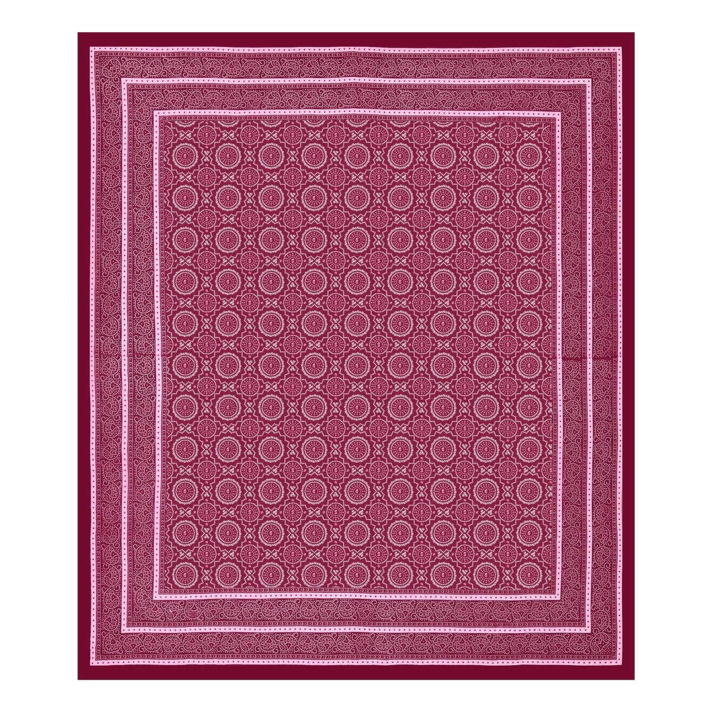Jaipuri Prints Cotton Double Bedsheet with set of 2 Pillow Covers