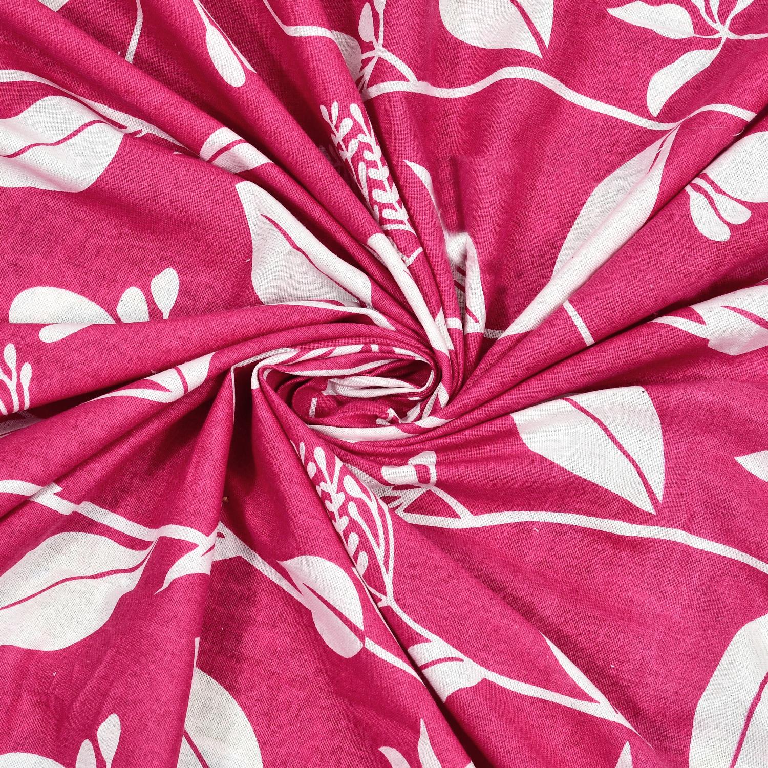 Jaipuri Prints Cotton Double Bedsheet with set of 2 Pillow Covers