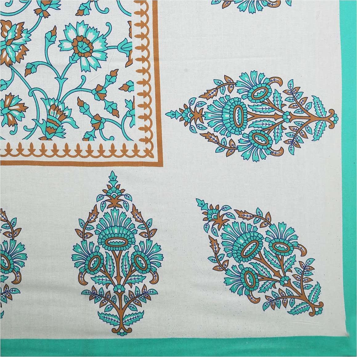 Jaipuri Prints Cotton Single Bedsheet With 1 Pillow Cover