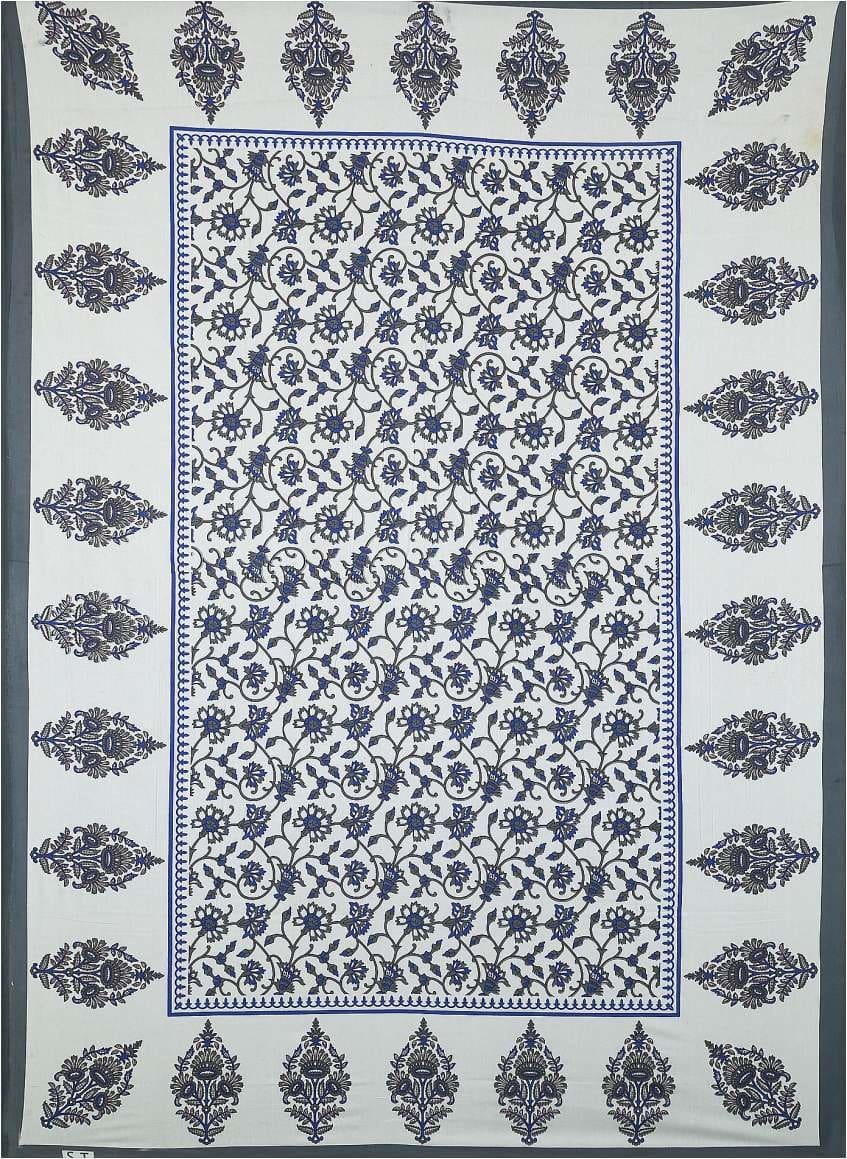 Jaipuri Prints Cotton Single Bedsheet With 1 Pillow Cover