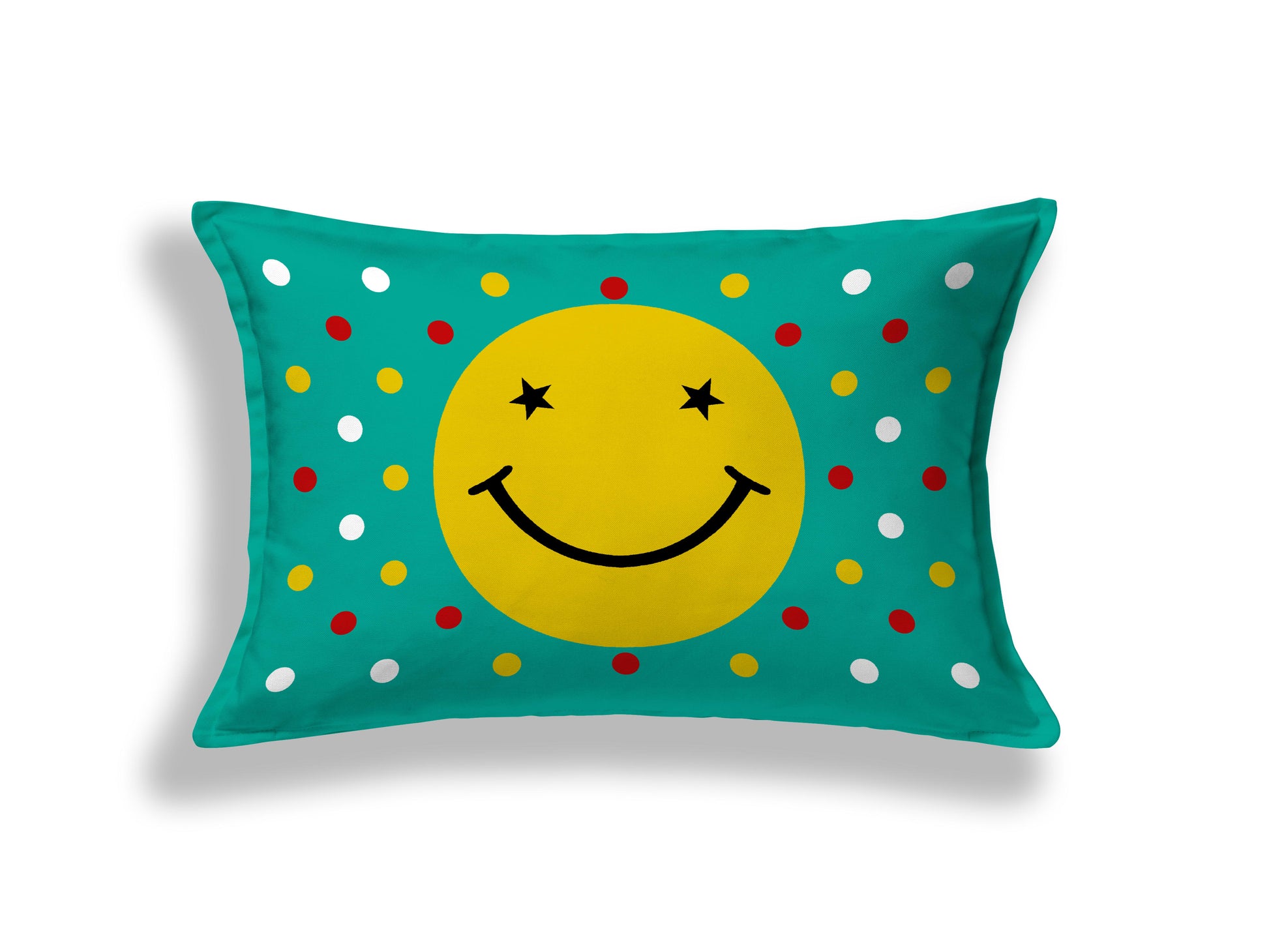 Jaipuri Smiley Prints  Cotton Single Bedsheet (Green)
