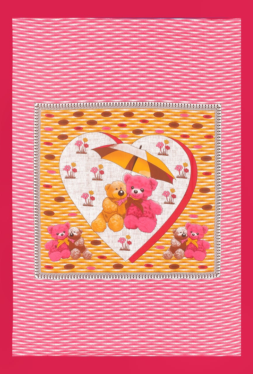 Jaipuri Prints Cotton Single Bedsheet (Multicolor)