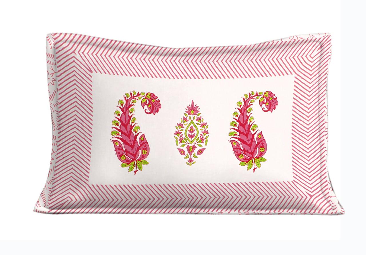 Jaipuri Prints Cotton Single Bedsheet (Multicolor)