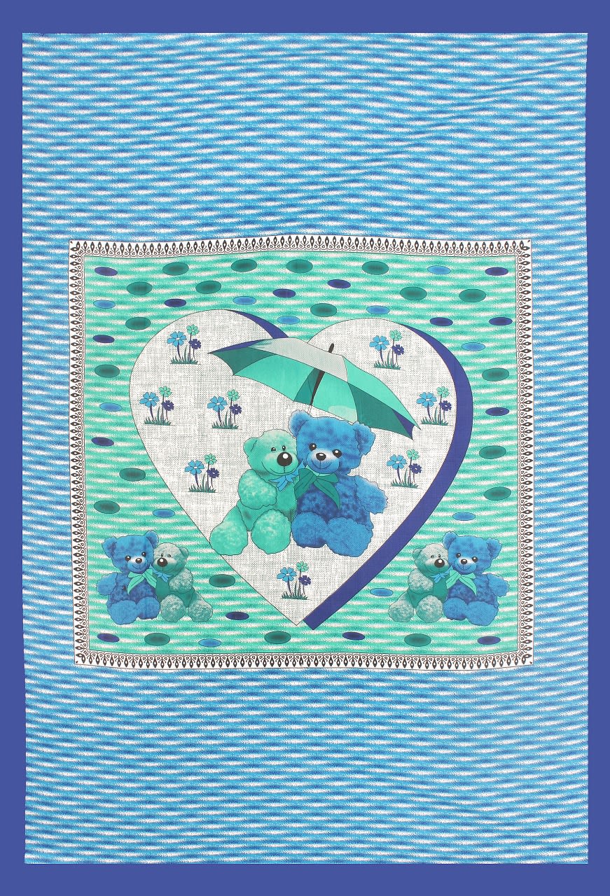 Jaipuri Prints Cotton Single Bedsheet (Multicolor)