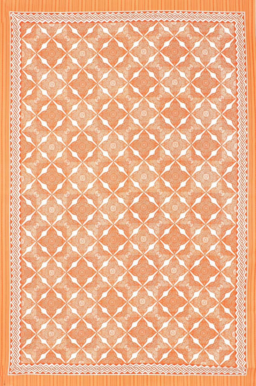Jaipuri Prints Cotton Single Bedsheet (Multicolor)